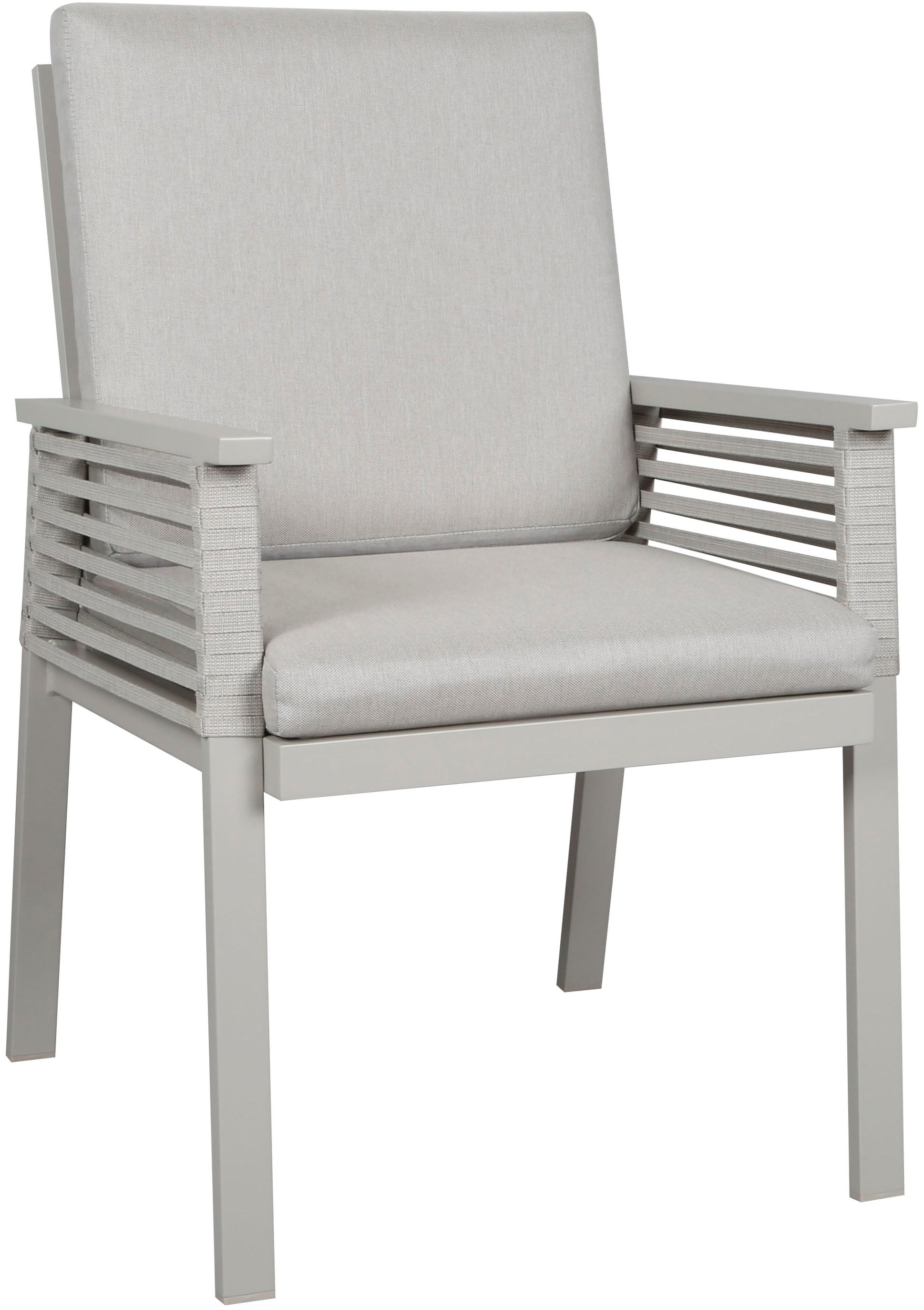 KONIFERA Garten-Essgruppe »Edessa, TOPSELLER!« Set, 6x Sessel, 6x Sitzauflagen, 6x Rückenauflagen,1x Tisch, 19 tlg. tlg. bestehend aus 6 Sesseln mit Auflagen, 1 Tisch