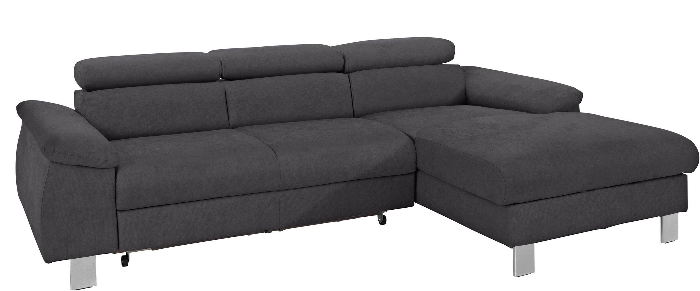 COTTA Ecksofa "Komaris L-Form, B: 244 cm" mit Kopfteilverstellung, optional günstig online kaufen