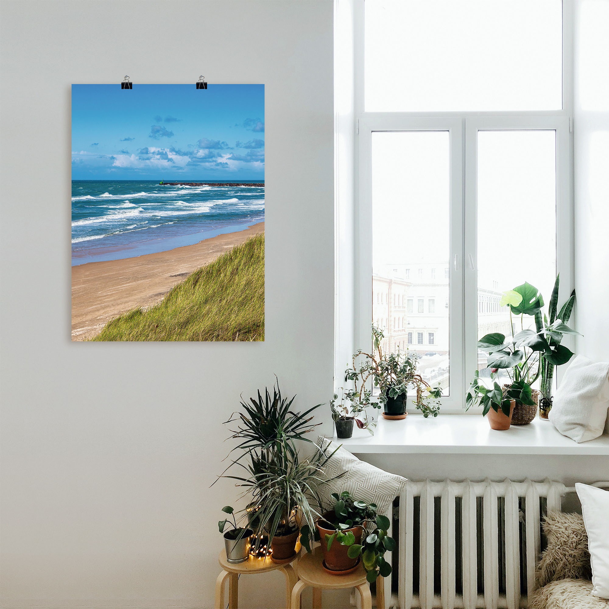 Artland Poster »Düne und Strand bei Hirtshals Dänemark I«, Küstenbilder, (1 St.), als Alubild, Outdoorbild, Leinwandbild in verschied. Größen