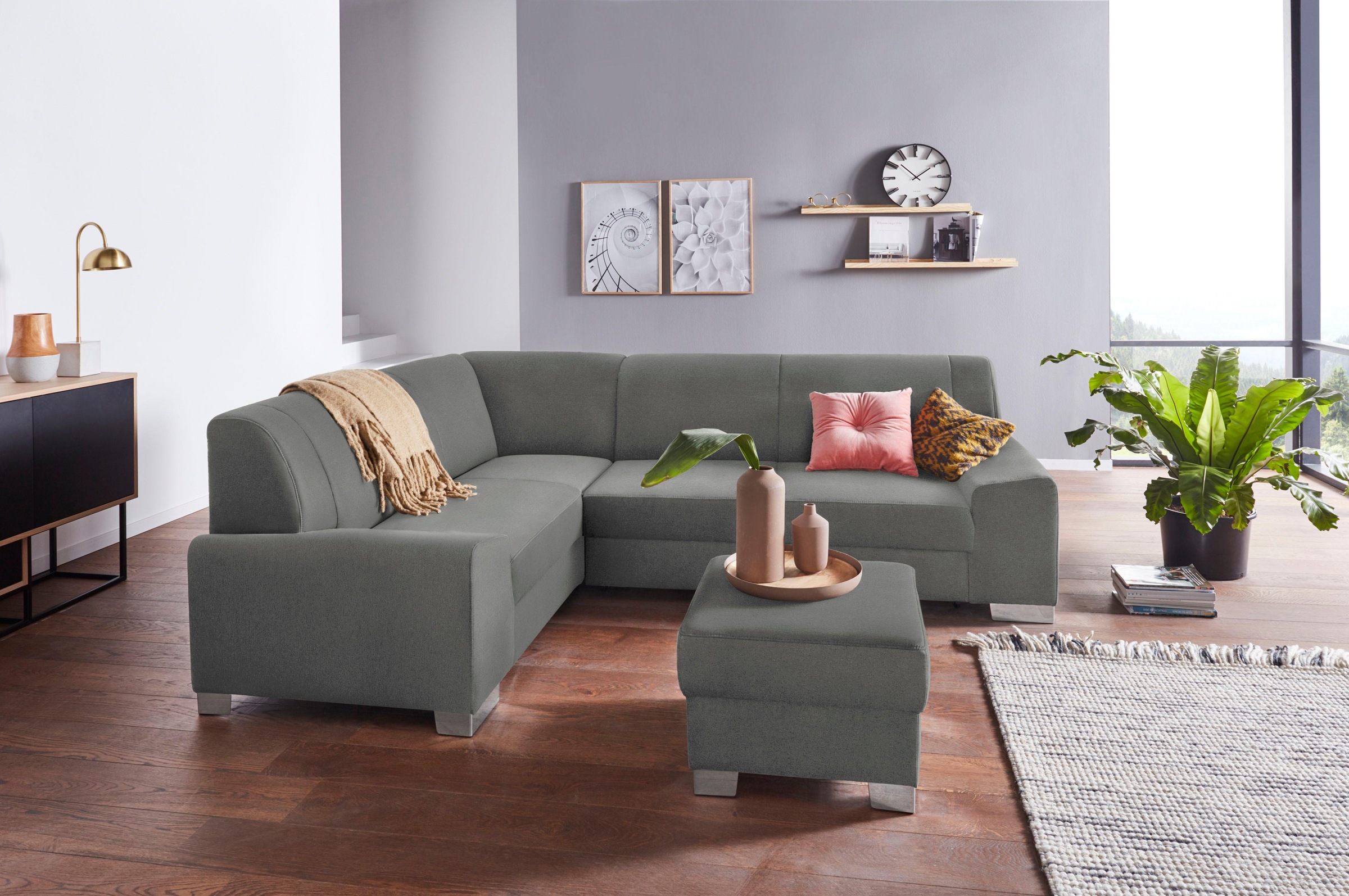 DOMO collection Hocker »Anzio«, wahlweise mit Federkern