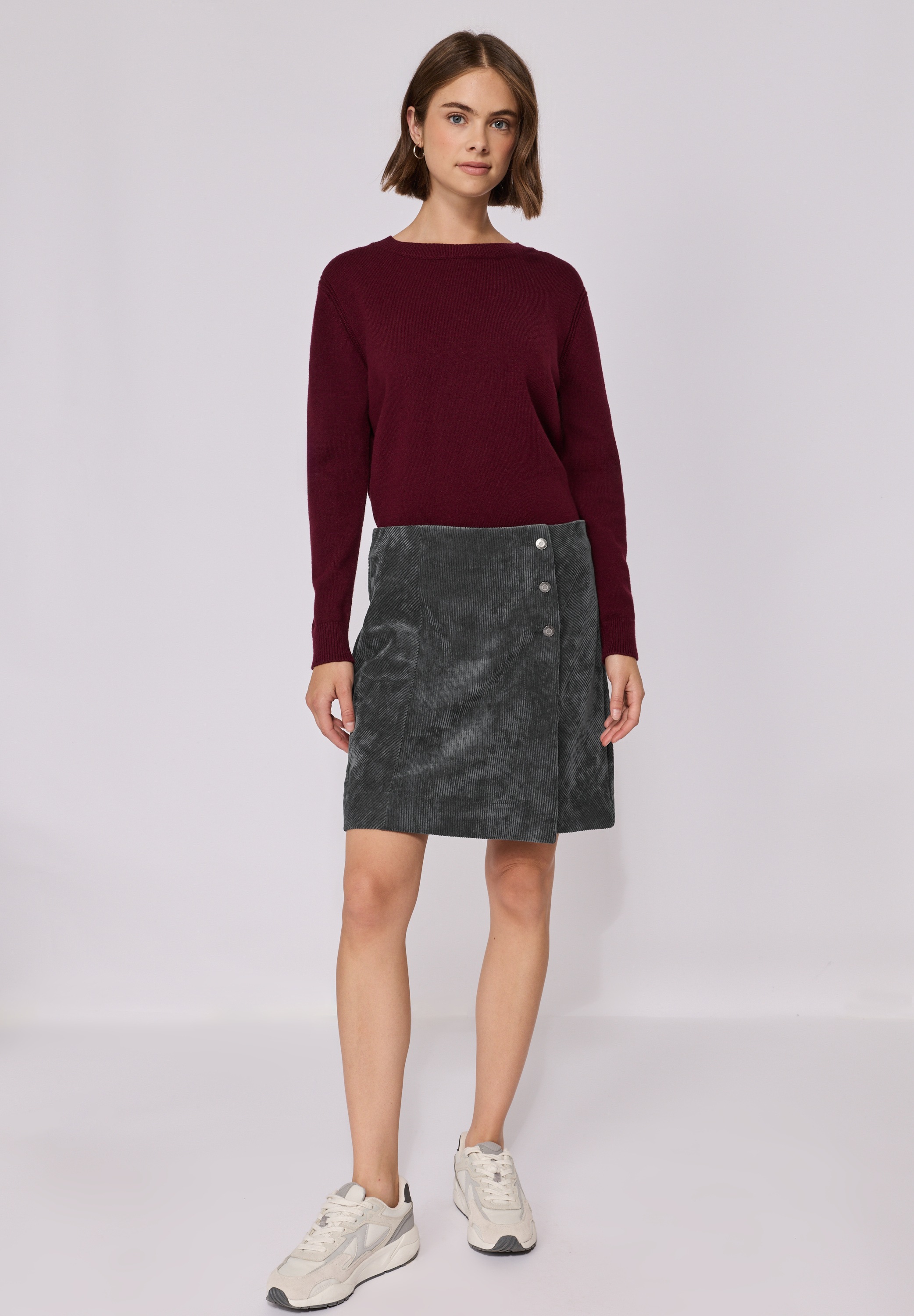 Thumbnail - STREET ONE STUDIO Cordrock mit Knopfleiste