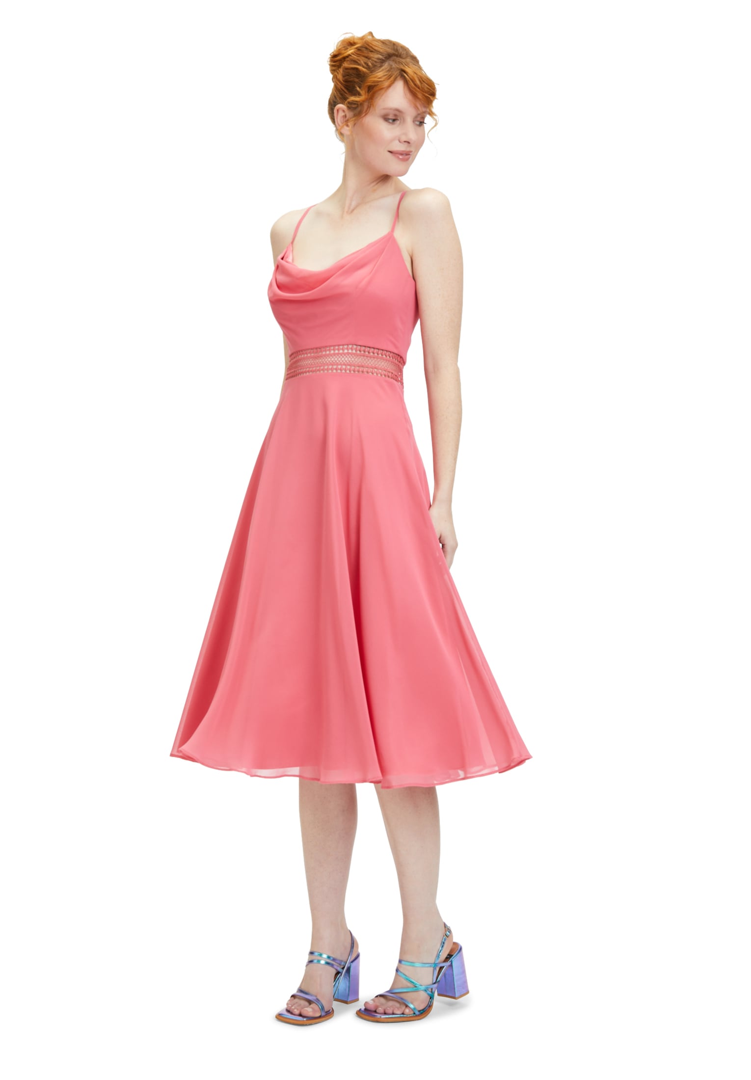 Vera Mont Cocktailkleid »Vera Mont Cocktailkleid mit Wasserfallausschnitt«, Stickerei