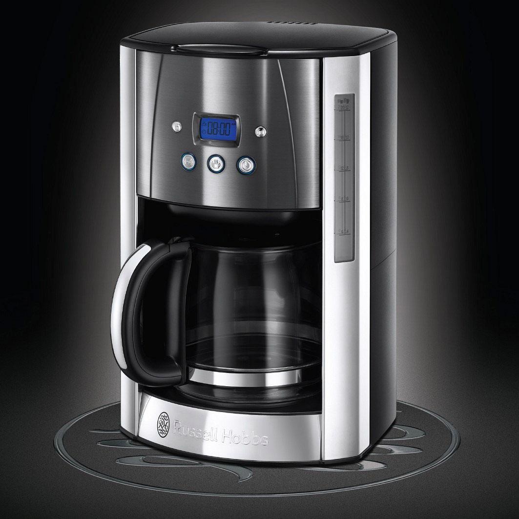 RUSSELL HOBBS Filterkaffeemaschine »Luna Moonlight Grey 23241-56«, 1,5 l Kaffeekanne, Papierfilter, 1x4, mit fingerabdruckresistenter Lackierung