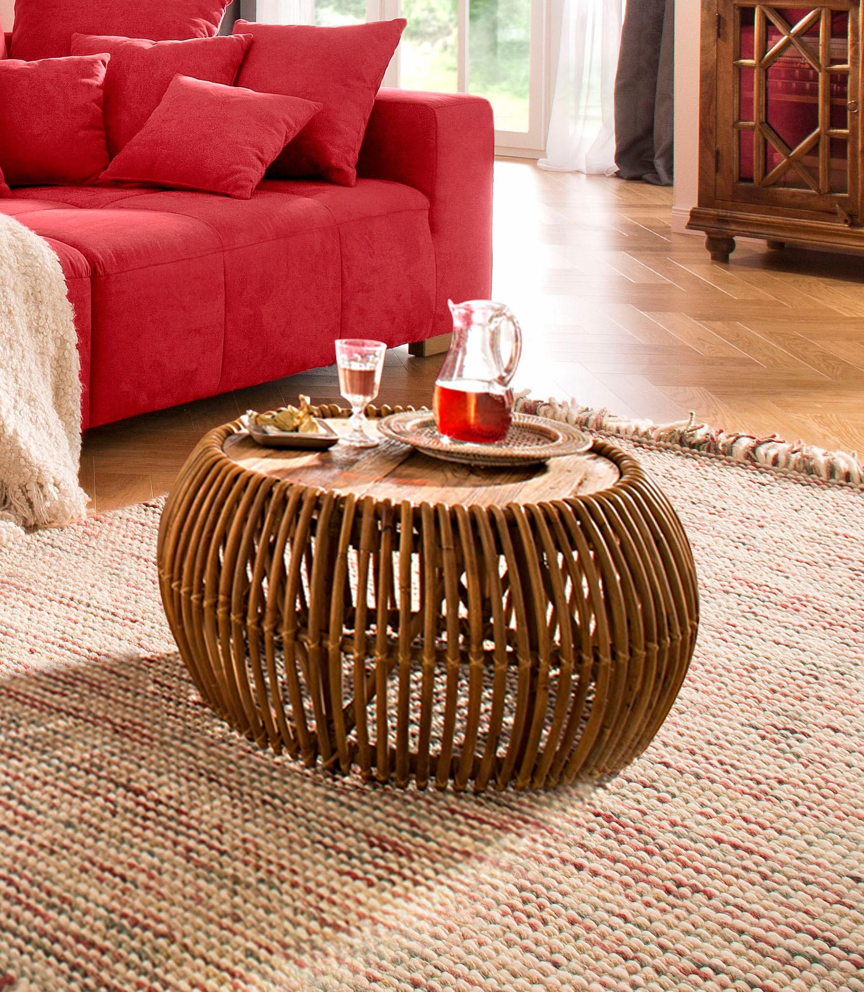 | 80/80/40 Vintage«, bestellen Chic, cm, Couchtisch BAUR »Rattan Shabby SIT Maße (B/T/H): Vintage