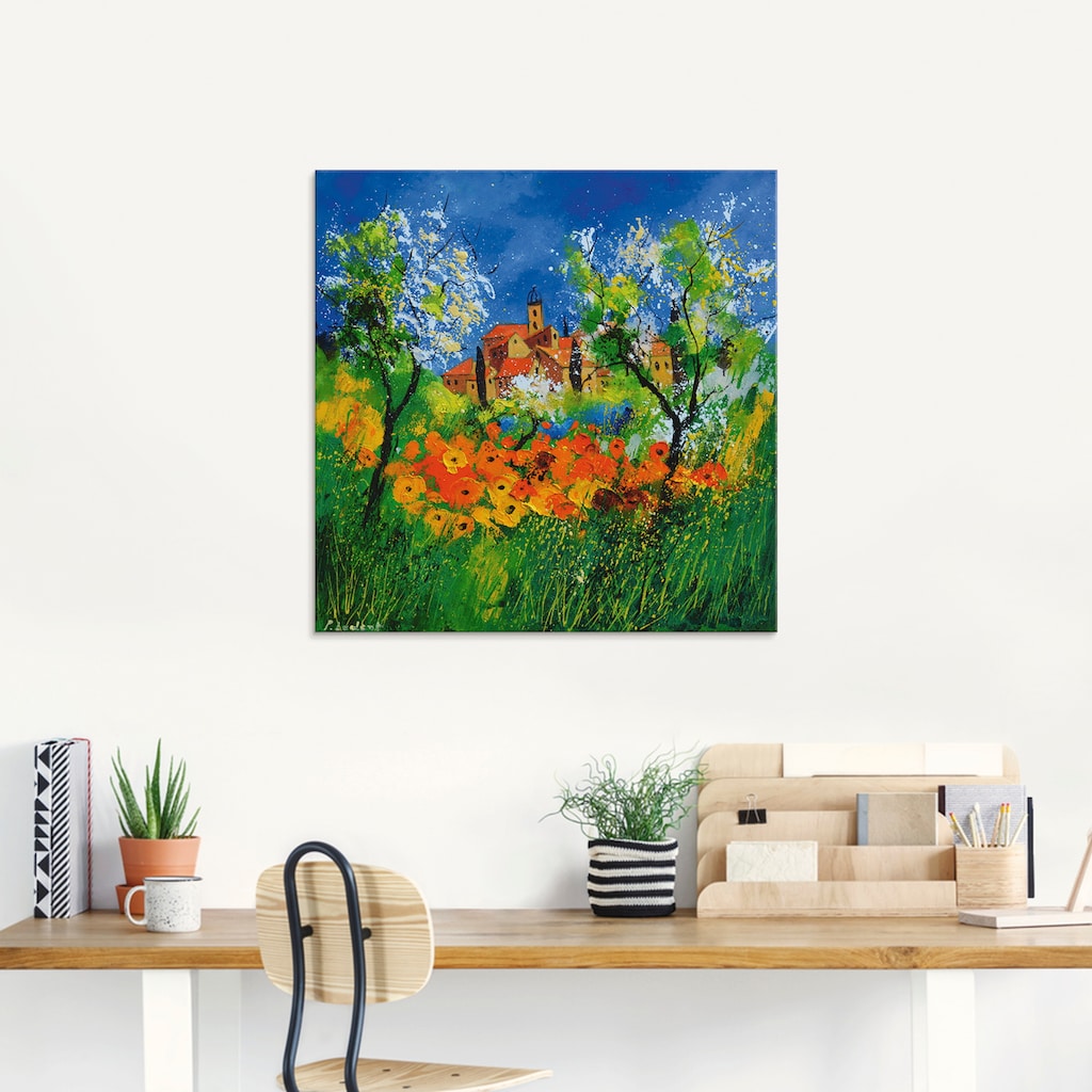 Artland Glasbild »Provence«, Garten, (1 St.)