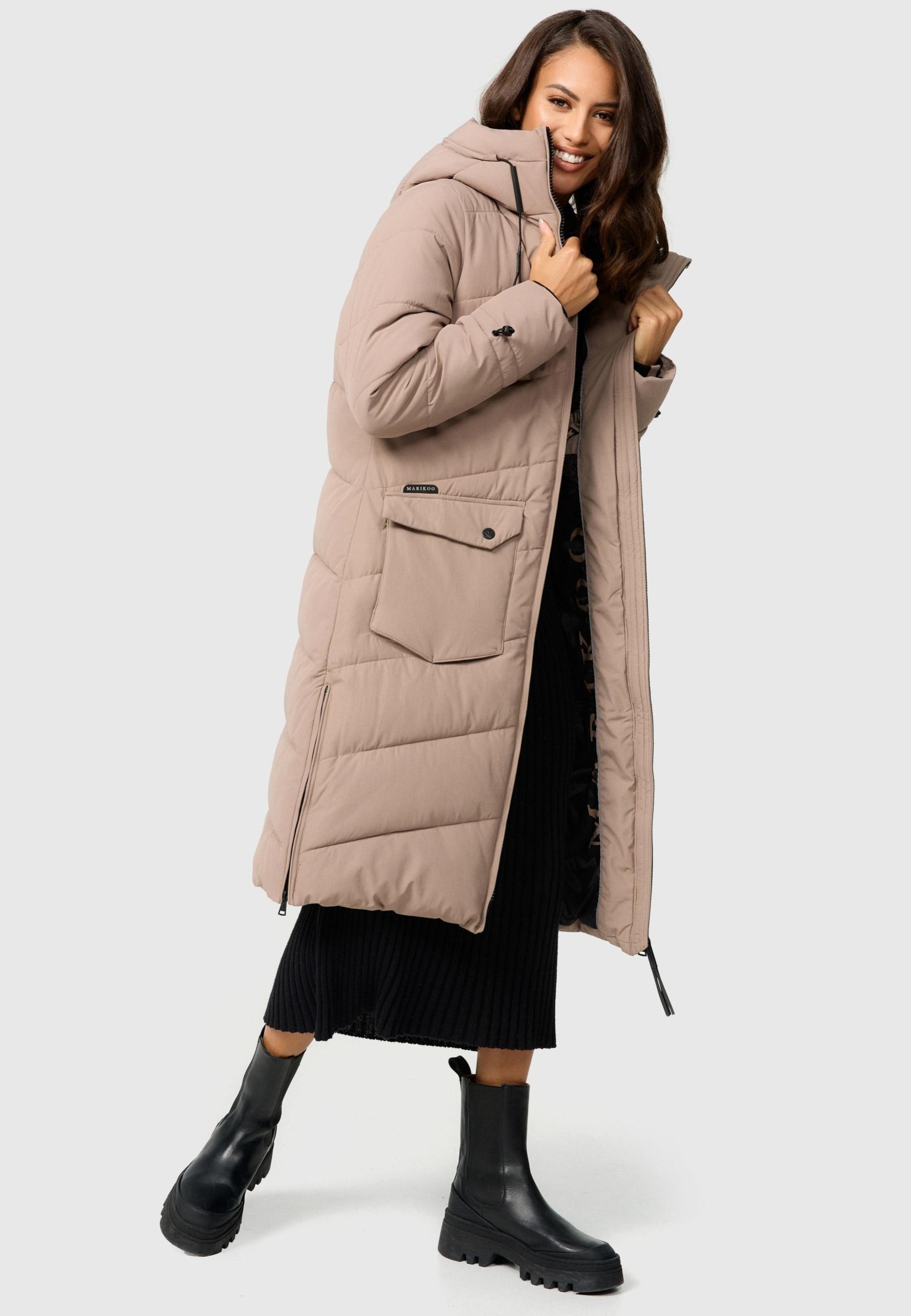 Marikoo Winterjacke »Tomomii XVI«, warmer Winter Stepp Mantel mit Kapuze