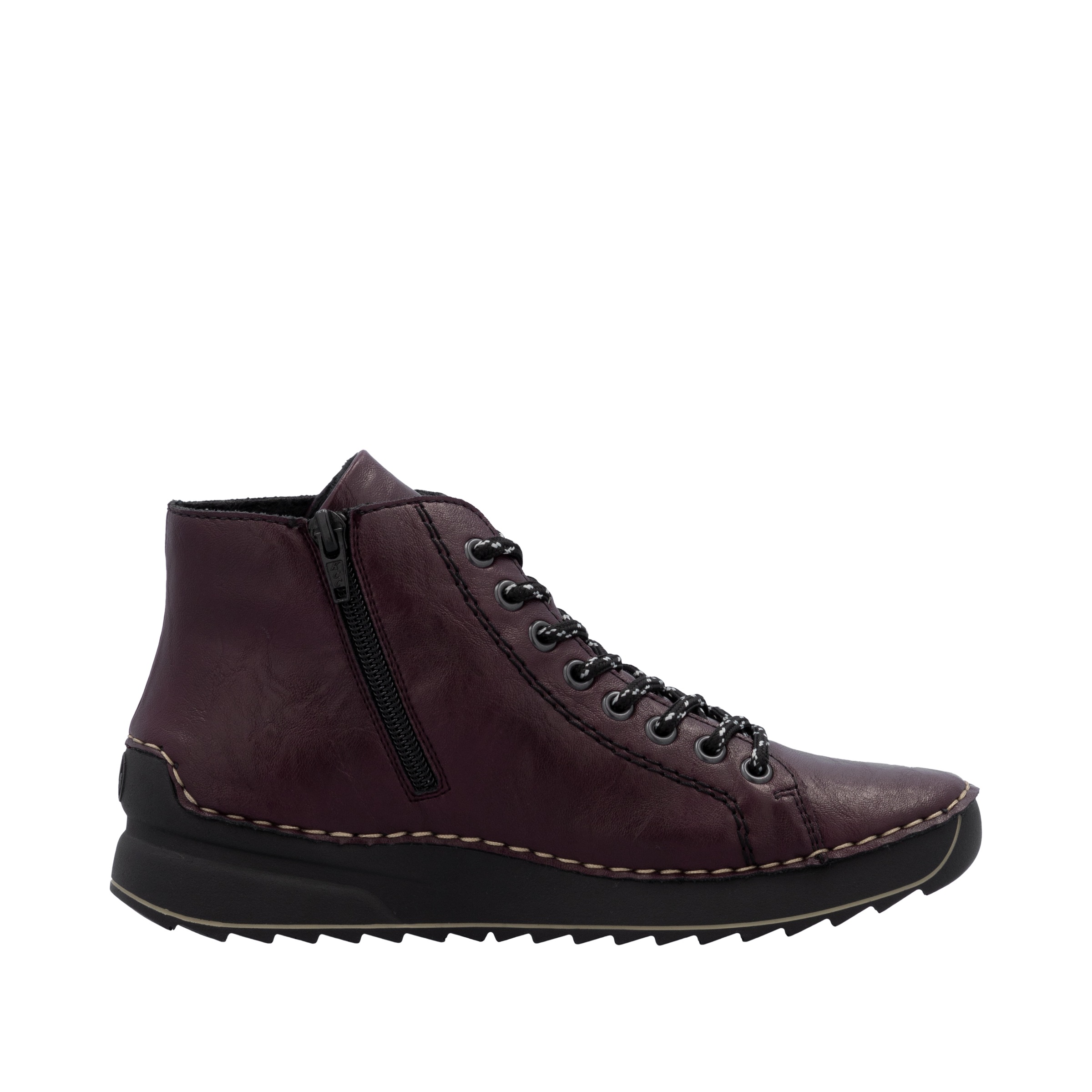 Rieker Schnürboots, Schnürstiefelette, High Top Sneaker, Plateauboots mit Profilsohle