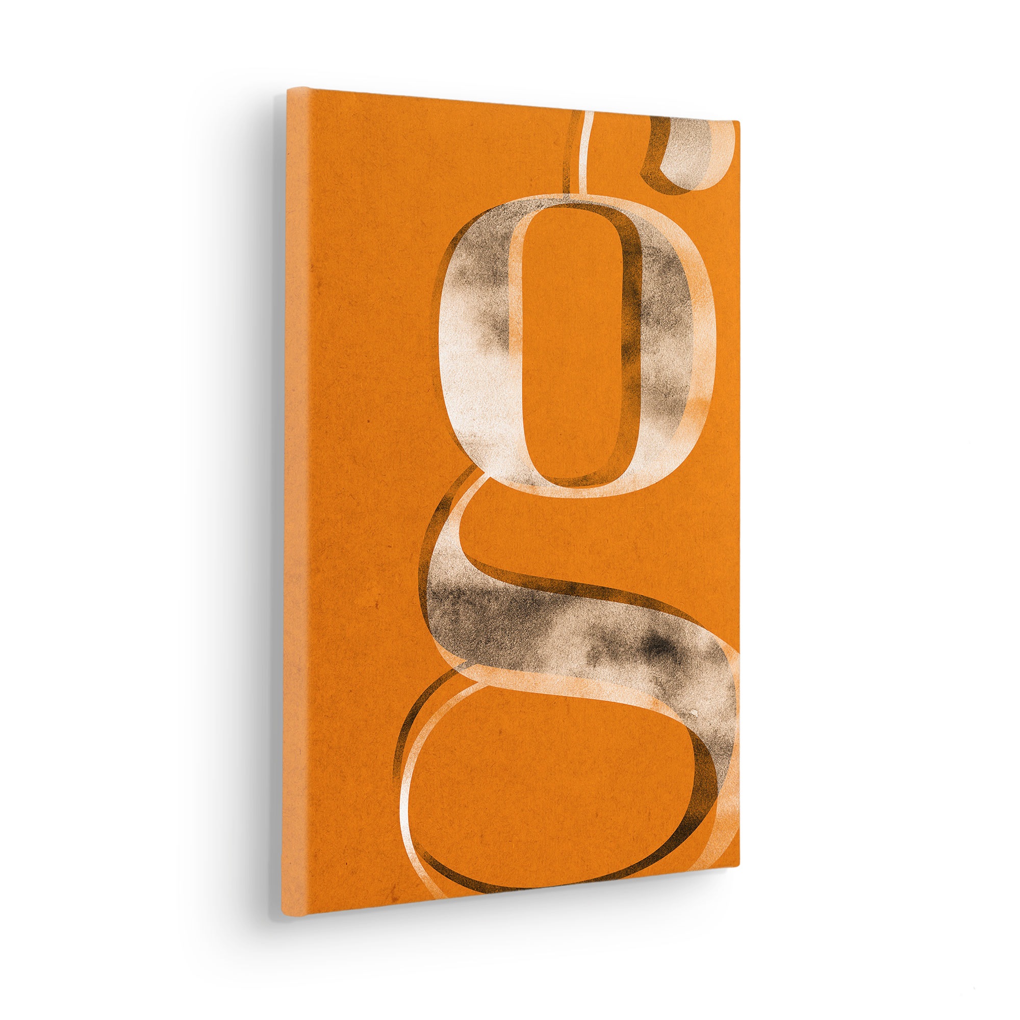 Komar Leinwandbild "Typo G wie Gustav - Größe 30 x 40 cm" Natur 1 Stk. tlg. günstig online kaufen