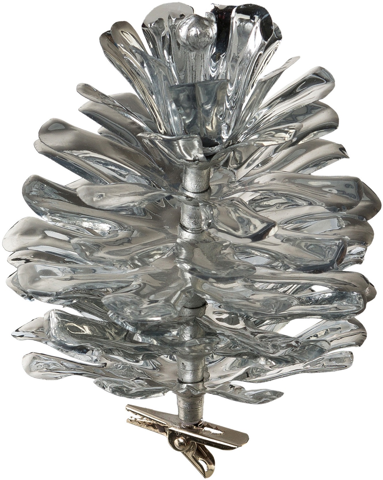 Creativ green Weihnachtsbaumklammer »Weihnachtsdeko aussen, Christbaumschmuck«, (Packung, 6 tlg.), in Metallic-Optik
