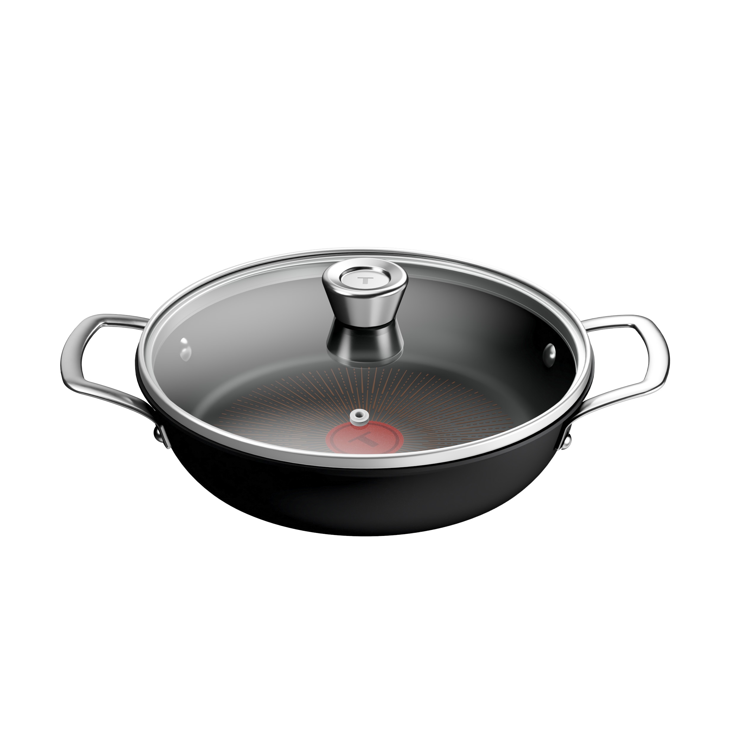 Tefal Bratpfanne "Experience Unbreakable" Aluminium 2 tlg. FusionCore Antihaftversiegelung, induktionsgeeignet, Thermo-Signal