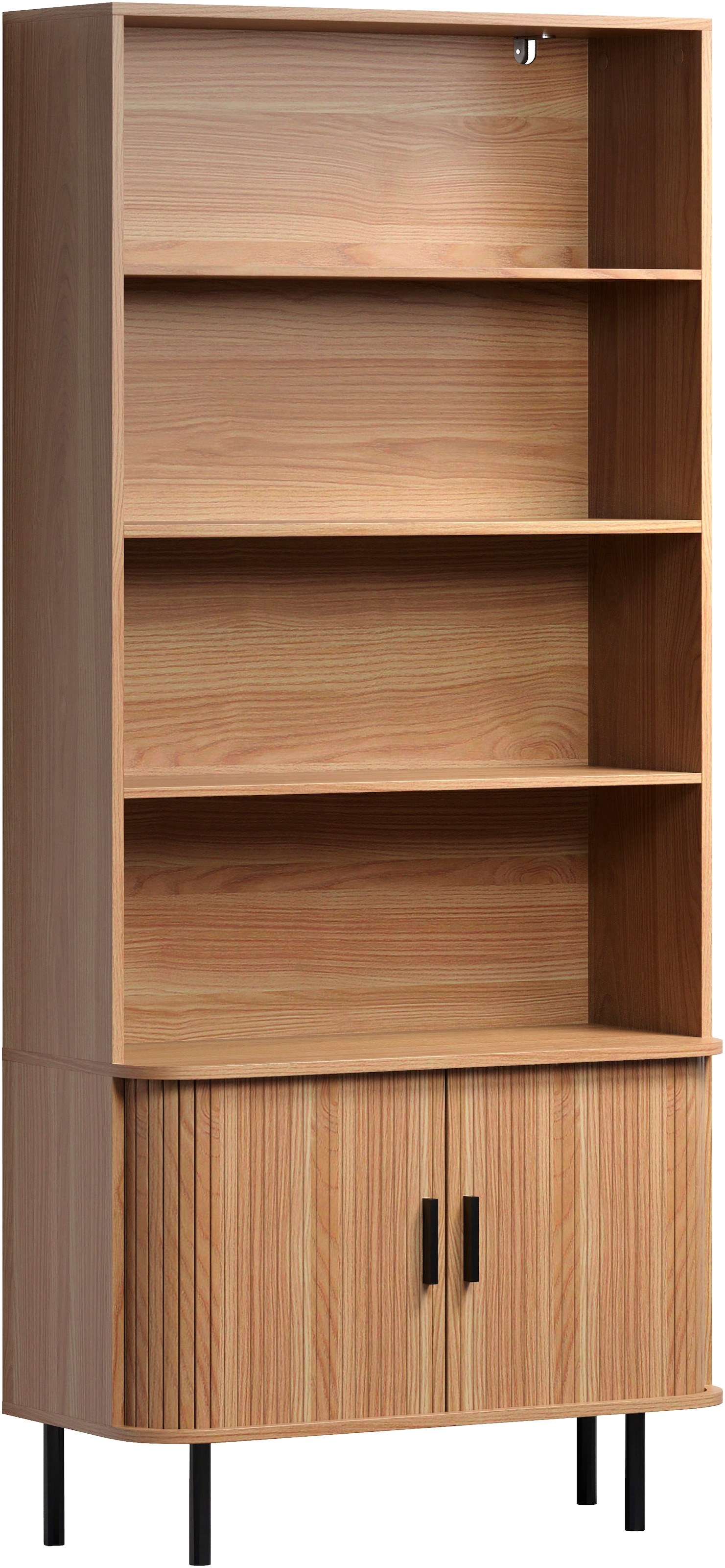 INOSIGN Bücherregal »Ronda«, (1 St.), Standregal mit Schiebetüren - Maße (B/T/H) 80/40/172 cm
