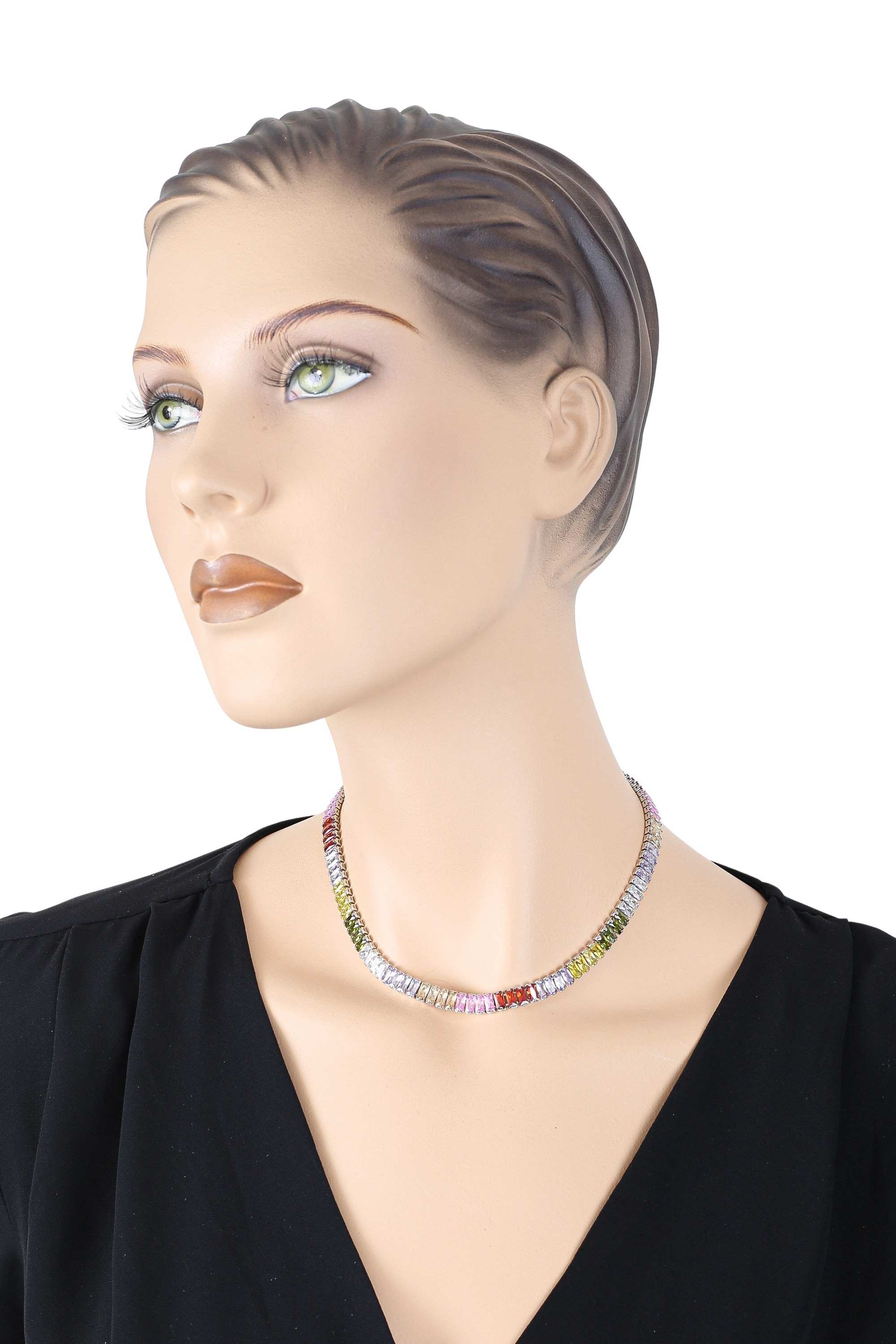 COLLEZIONE ALESSANDRO Kette mit Anhänger »Prisma«, edle Halskette aus Glassteinen