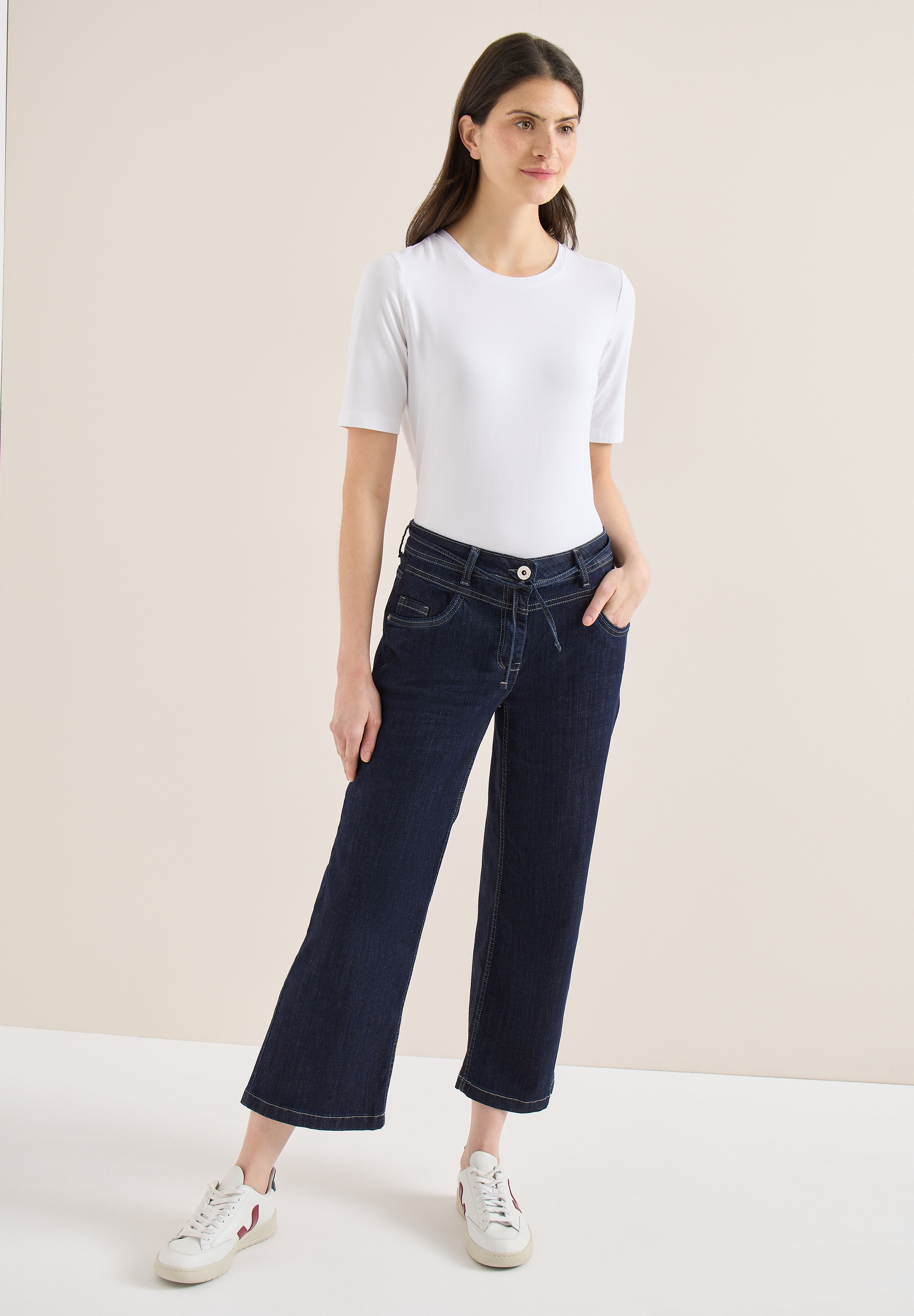 Cecil Loose-fit-Jeans mit Bindegürtel