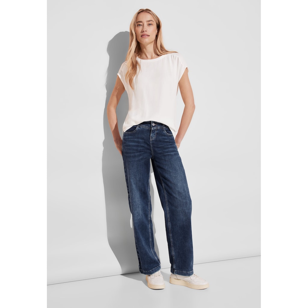 STREET ONE Loose-fit-Jeans, High Waist