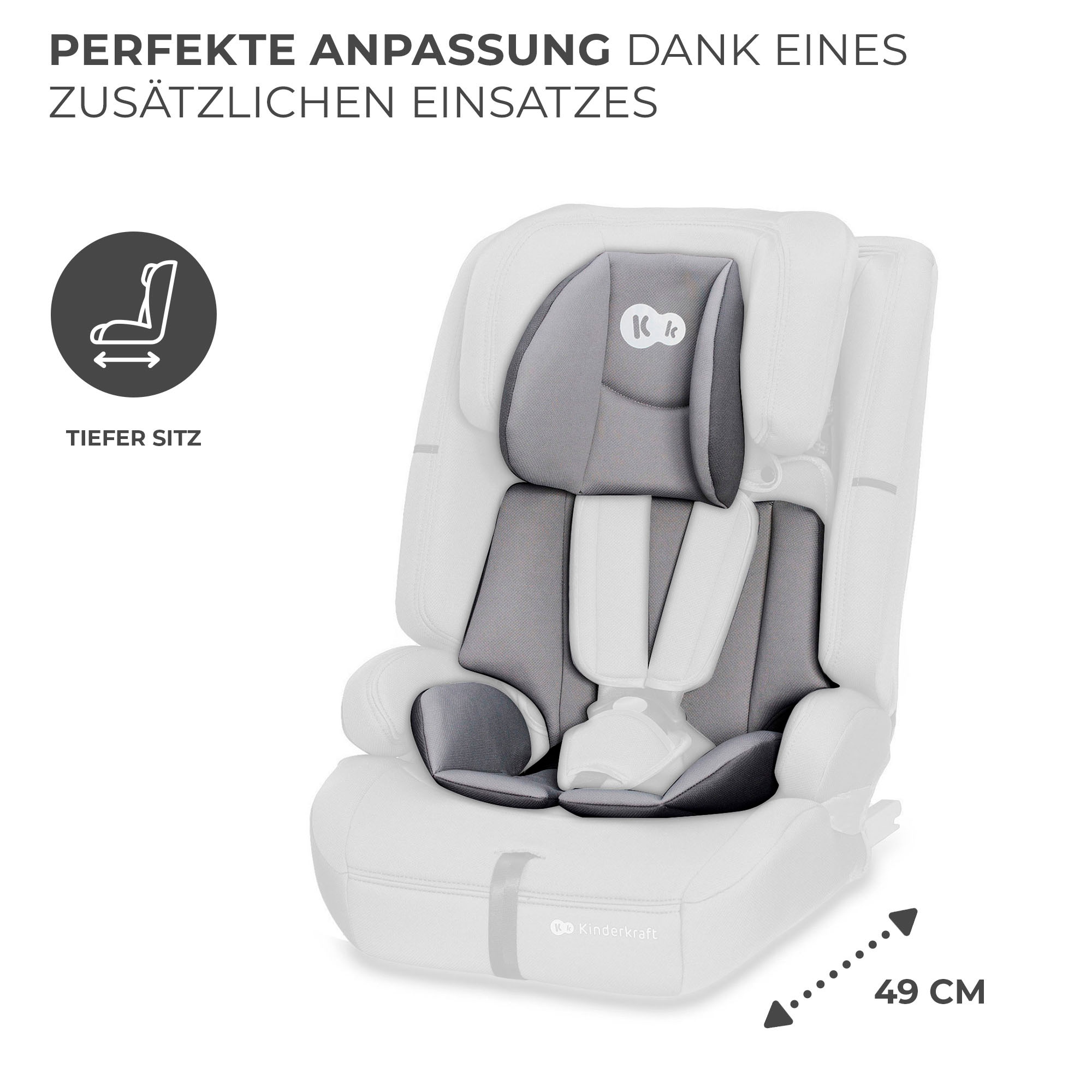 Kinderkraft Autokindersitz »SAFETY FIX 2 i-Size«, mit herausnehmbarem modularen Einsatz