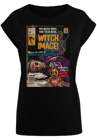 T-Shirt »Merchcode Damen Ladies Ghost - Witch image comic book T-Shirt«, (1 tlg.)