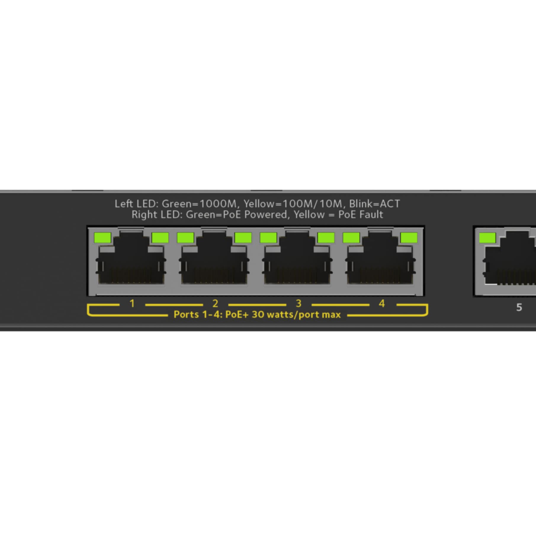 NETGEAR Netzwerk-Switch »GS305EP Switch 5 Port Gigabit Ethernet LAN PoE Switch Plus«