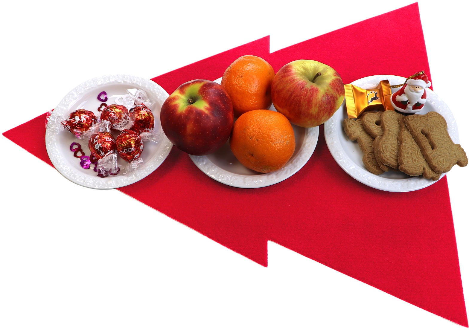 Primaflor-Ideen in Textil Platzset "Tannenbaum, Weihnachtsdeko rot" auch id günstig online kaufen