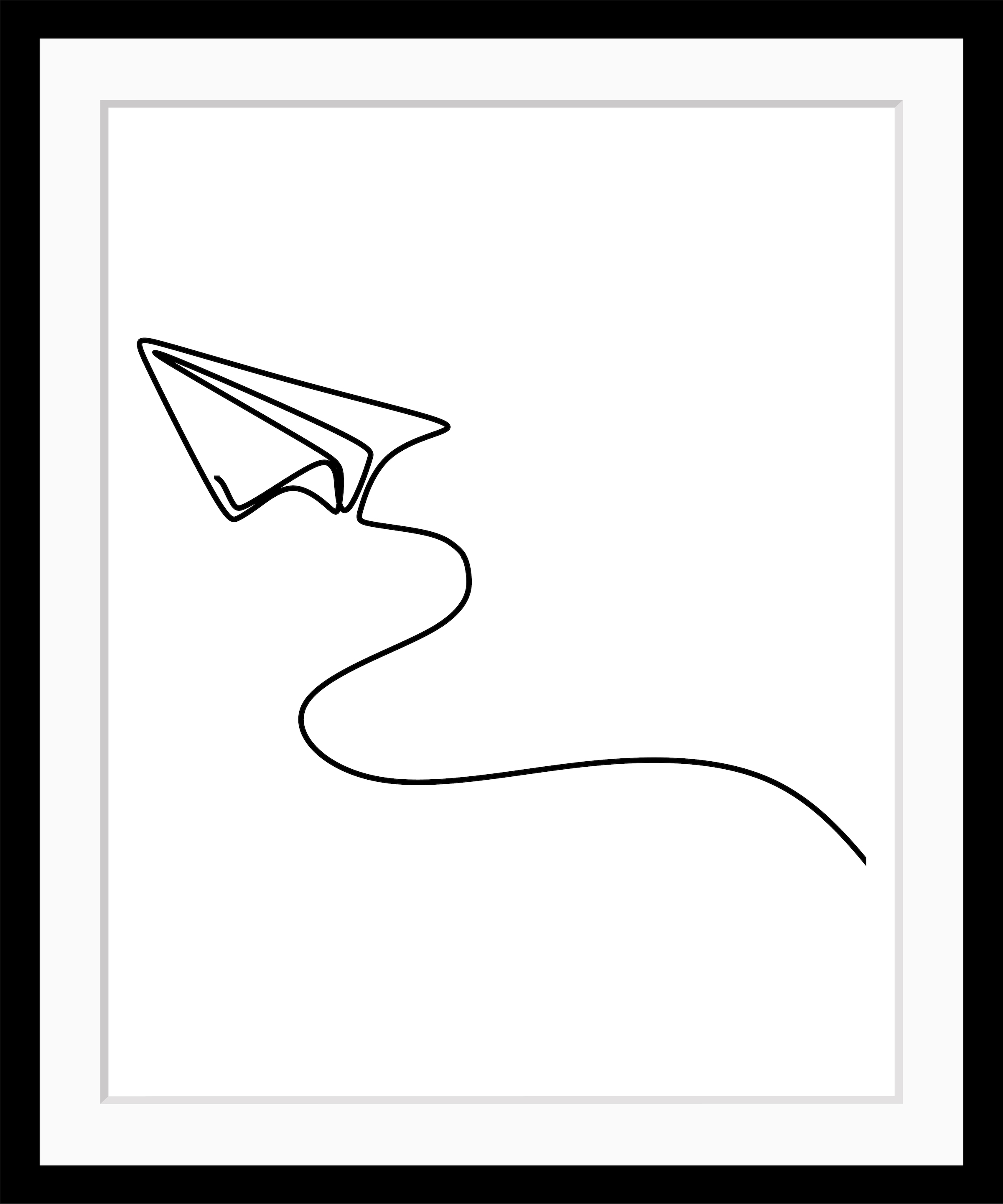 Bild »Paper Airplane«, Flugzeuge, gerahmt, Papierflieger
