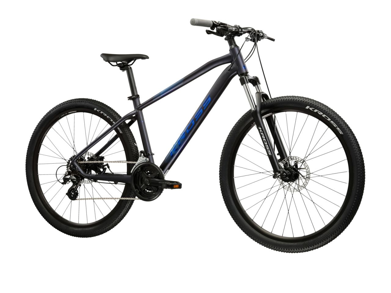 KROSS Mountainbike "Hardtail 29" Hexagon 2.0 blau 21 Gänge", 53cm, 29 Zoll (73,66cm) hinten: 29 Zoll (73,66cm)blau, schwarz, Fahrräder, KROSS