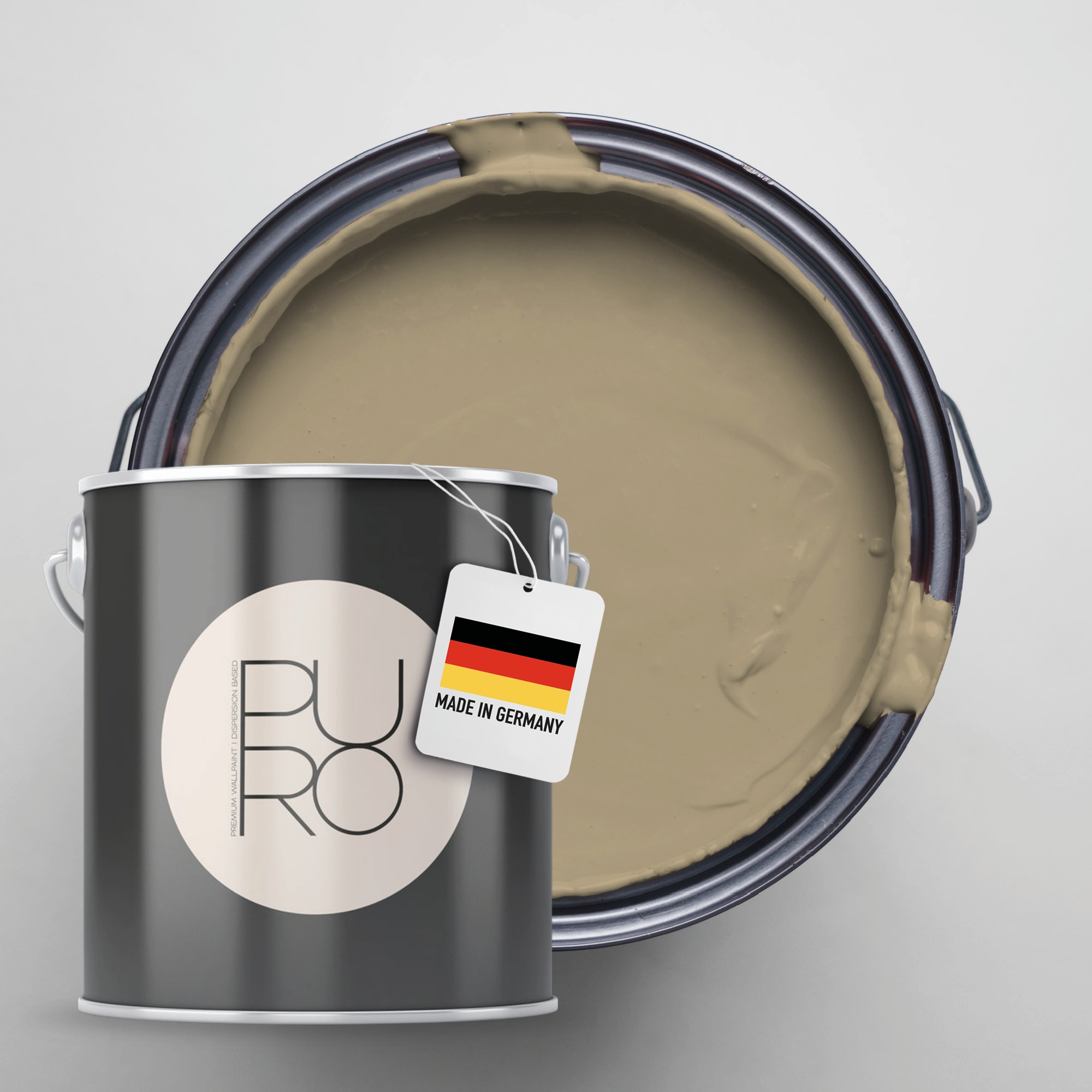 A.S. Création Wandfarbe "Premium Innenwandfarbe PURO Tuchmatt soothing brown" ideal für Wohnzimmer, Schlafzimmer, Flur und Küche, Farbwelt Braun