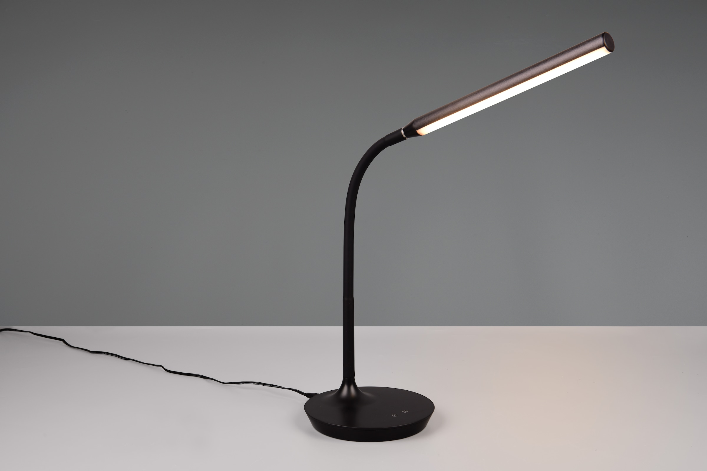 REALITY Leuchten LED Schreibtischlampe »TORO, LED Tischeuchte mit Flexarm, Höhe 38cm Tiefe 35cm 5W 700 Lumen« LED-Board 1 Stk. Farbwechsler | warmweiß - kaltweiß Touch Dimmer und Lichtfarbe in Stufen wählbar 3000-4000-5000K