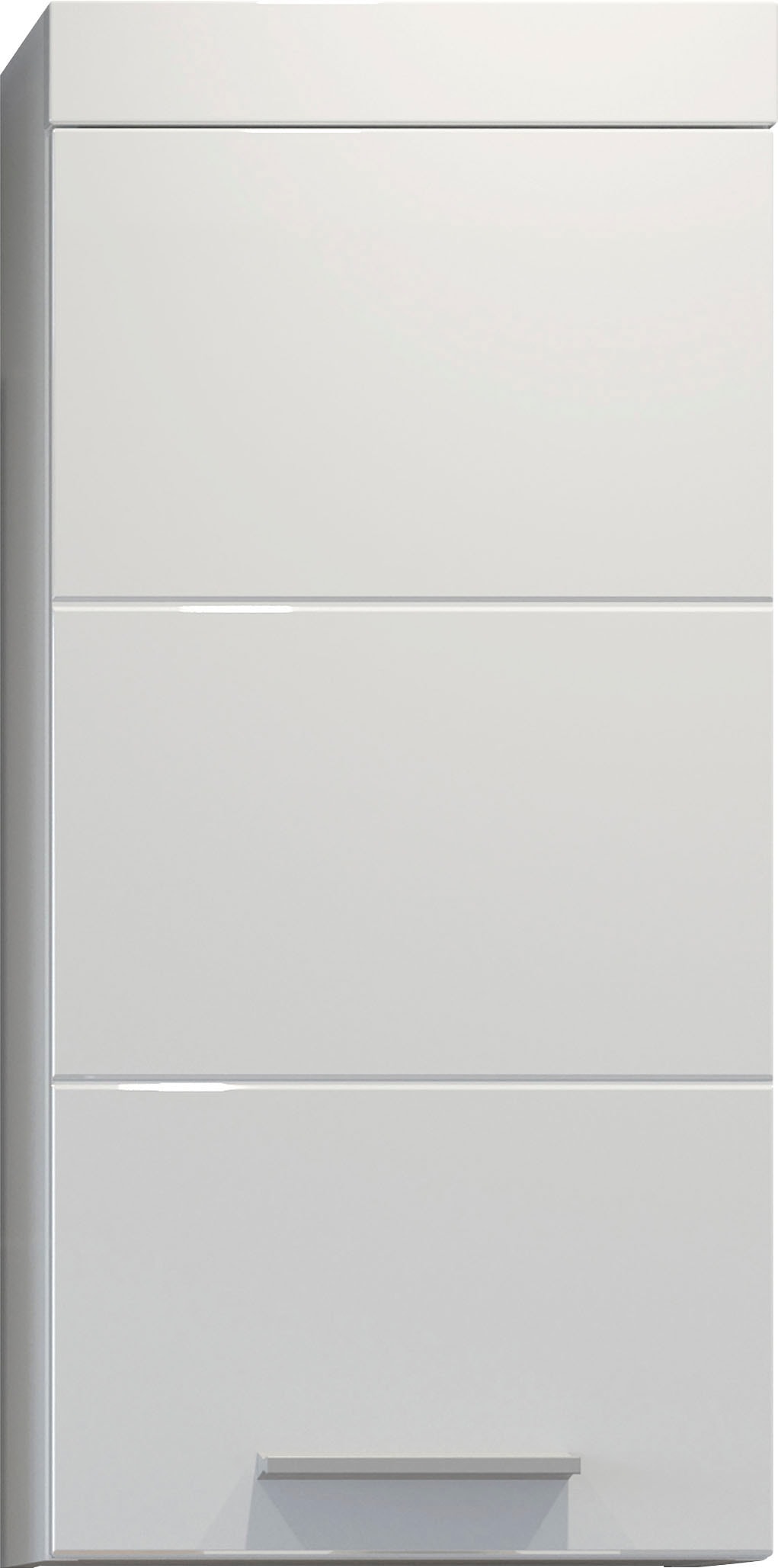 welltime Hängeschrank »Dormoletto« Weißer Badschrank mit waagerechter Fräsung - Maße (B/T/H) 35/16/75 cm