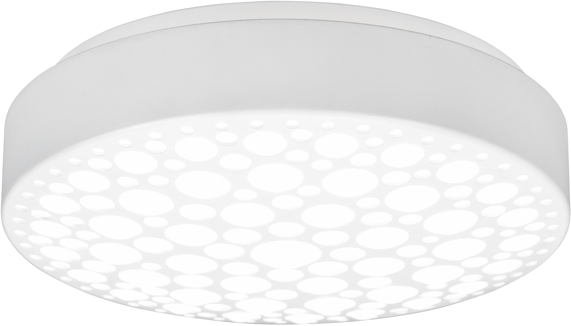 TRIO Leuchten LED Deckenleuchte »Chizu«, 1 flammig, Leuchtmittel LED-Board | LED fest integriert, 11 W / 4000K neutralweiß, Schirm in Punkt-/Blasenoptik, nicht dimmbar