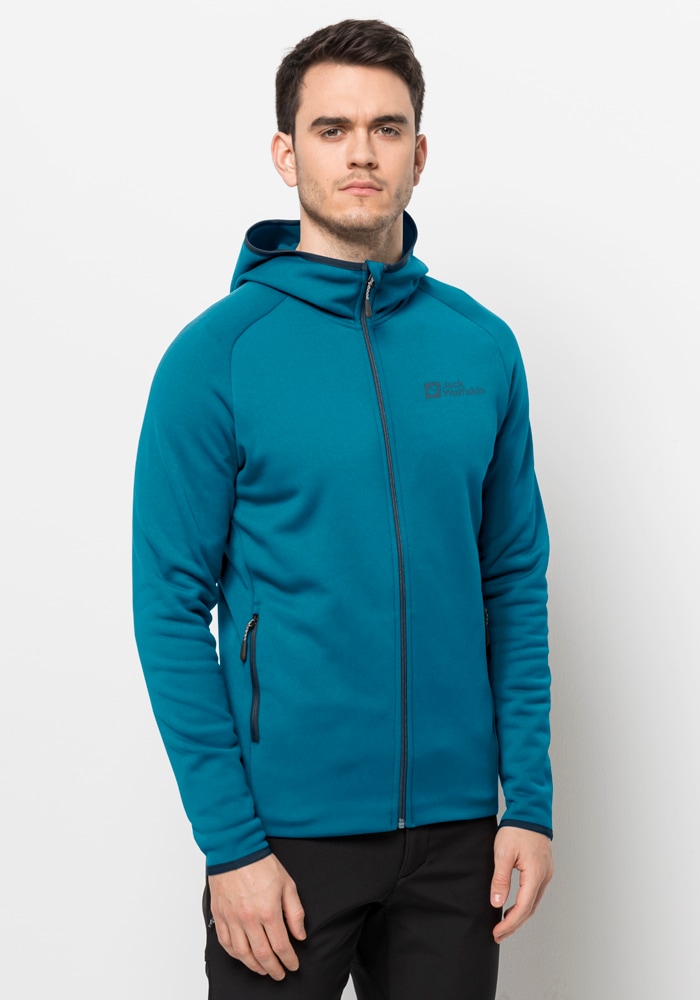 Jack Wolfskin Fleecejacke "BAISELBERG HOODED FZ M", mit Kapuze