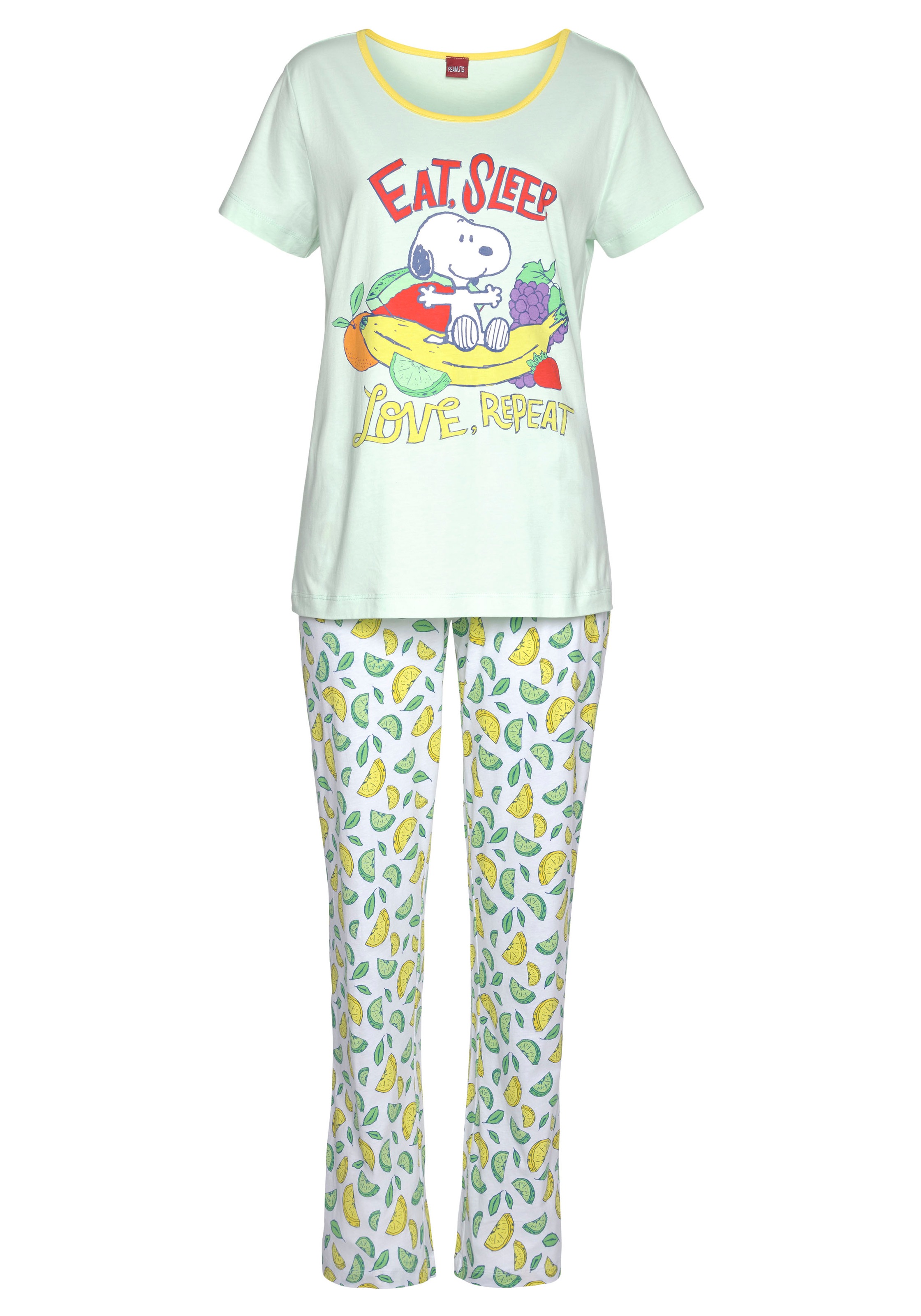 Peanuts Pyjama 2 Stk. mit Snoopy-Print günstig online kaufen