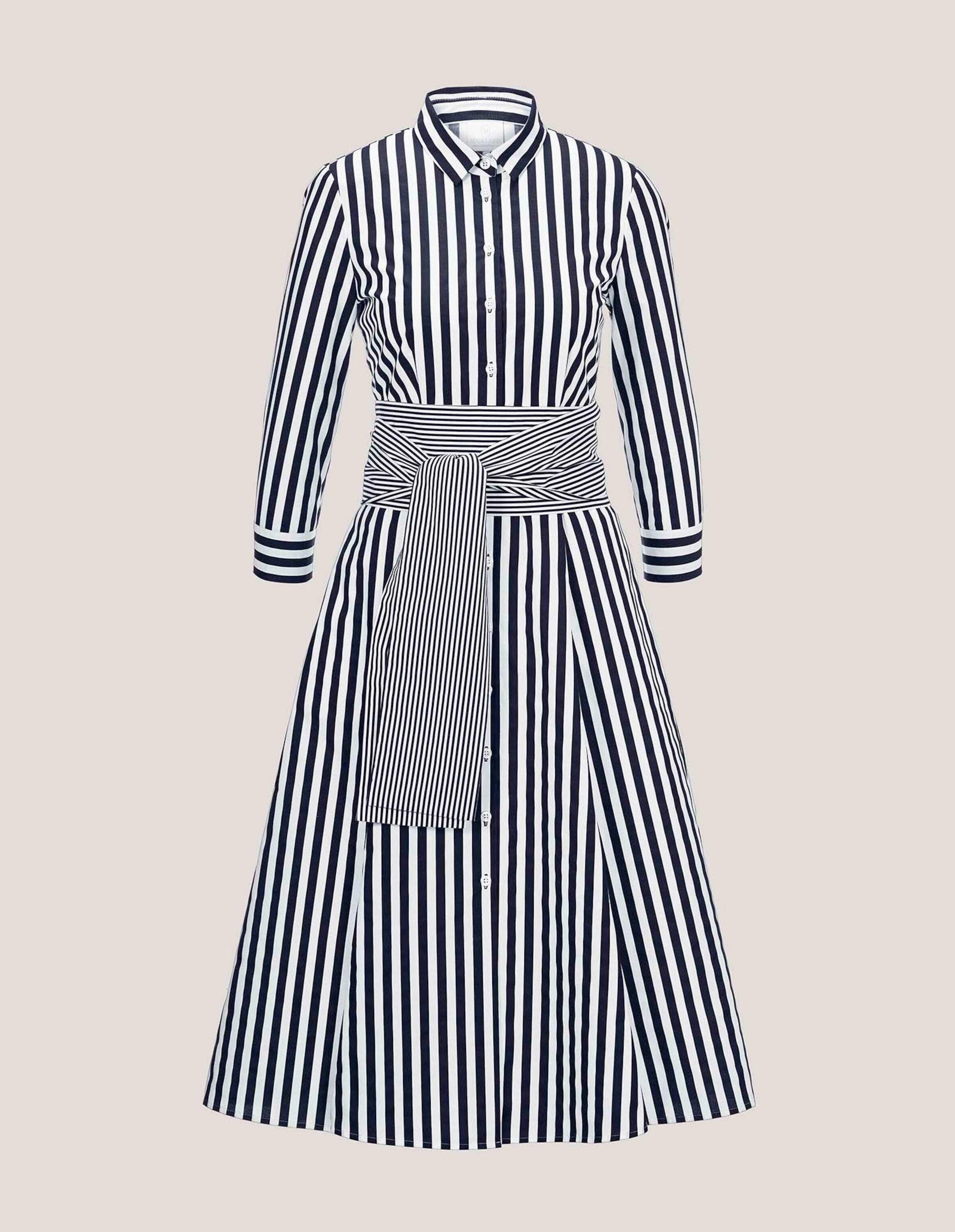 MADELEINE Sommerkleid "Kleid Gestreiftes Hemdblusenkleid mit Bindeschärpe" günstig online kaufen
