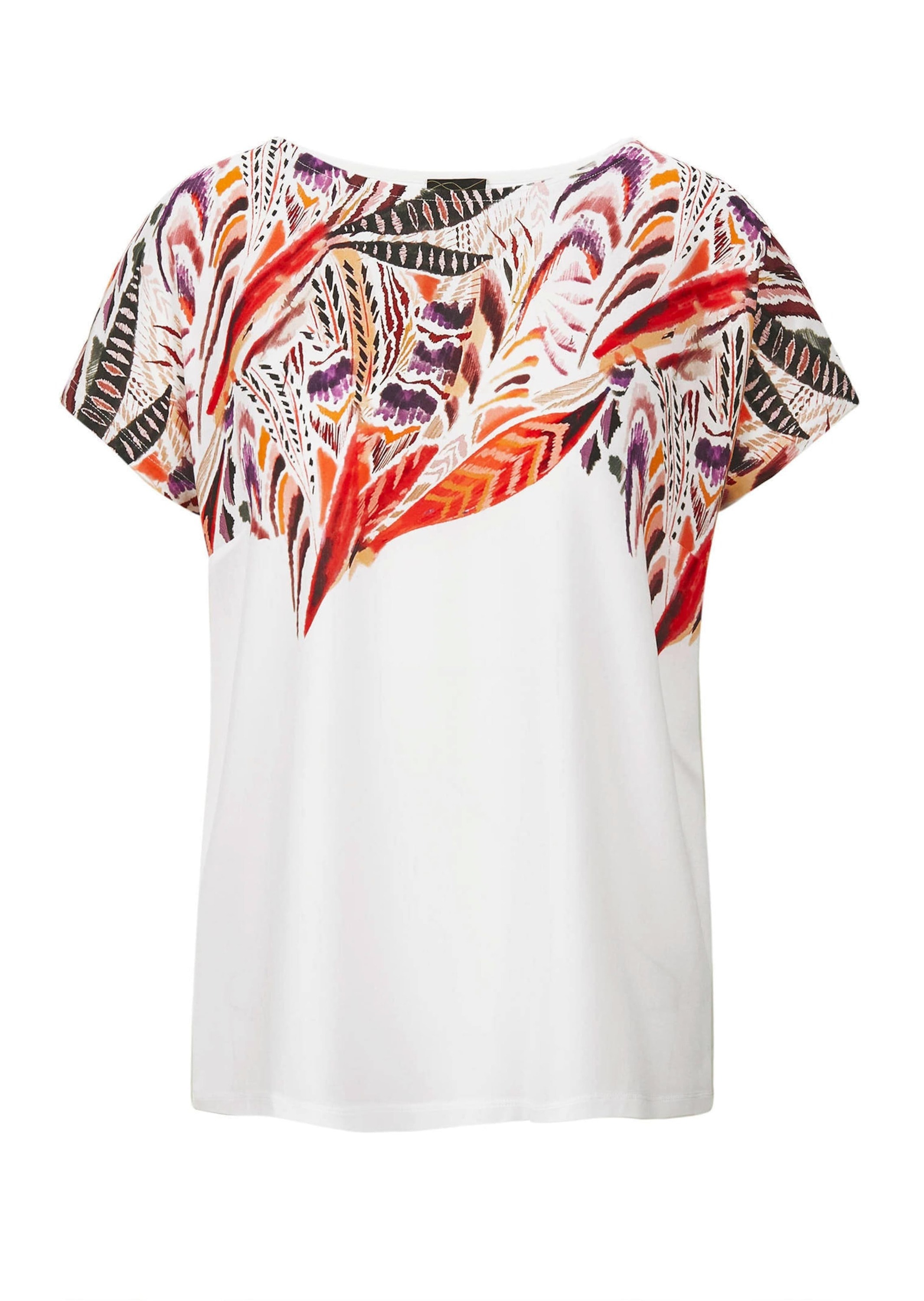 GOLDNER Kurzarmshirt "Elegantes Oberteil mit Ethno-Muster" günstig online kaufen