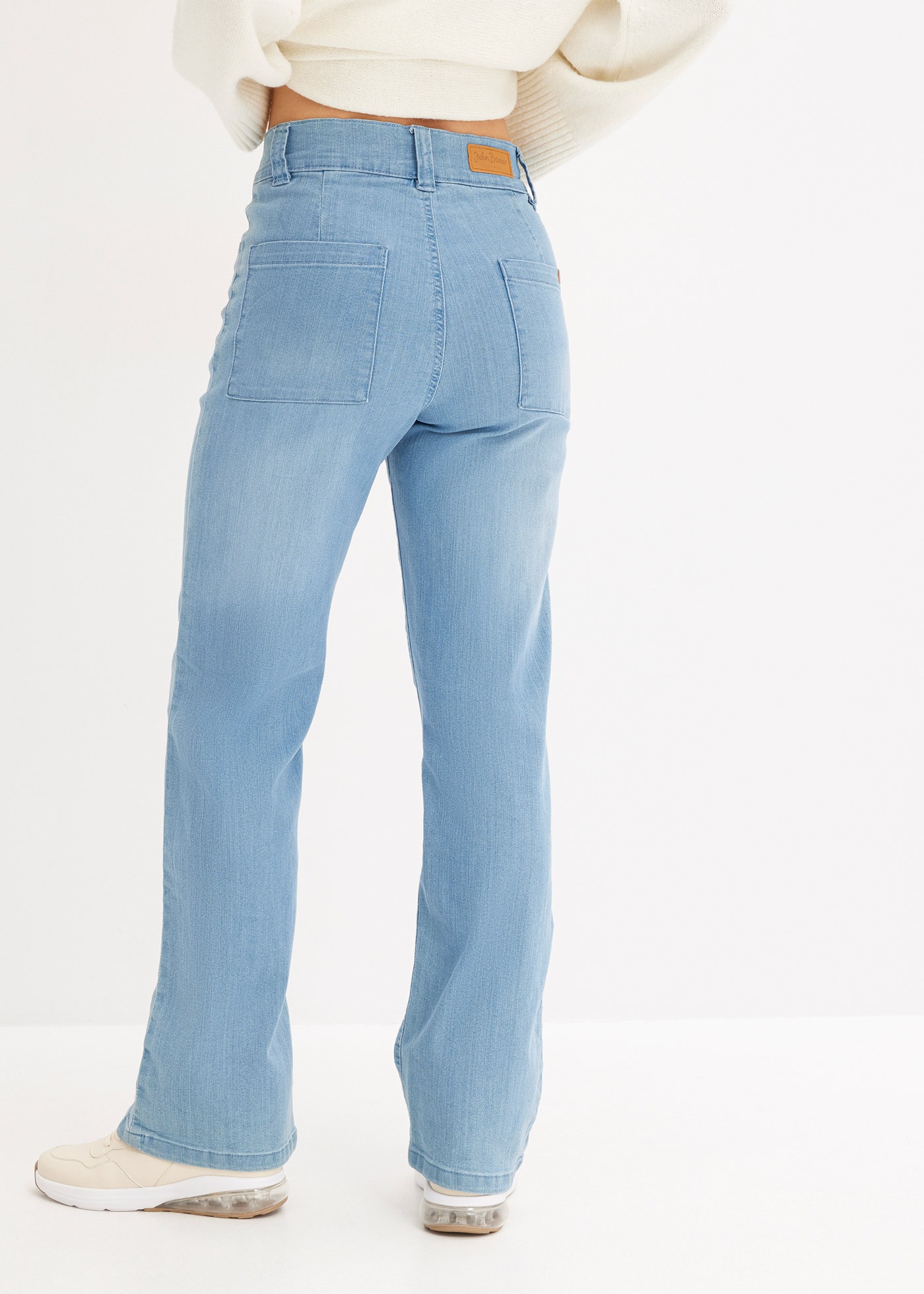 bonprix Straight-Jeans "Straight-Jeans High Waist, Stretch" Regular Fit, mi günstig online kaufen