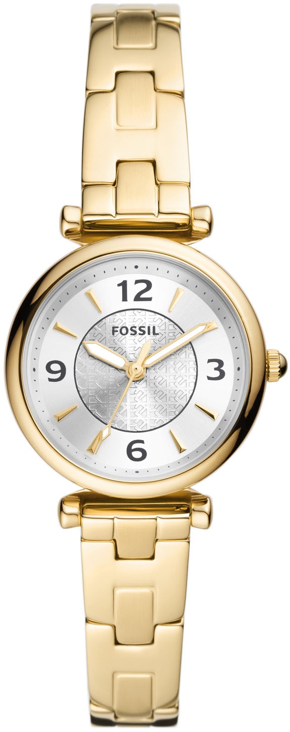 Fossil Quarzuhr »Carlie, ES5203«, Armbanduhr, Damenuhr, analog
