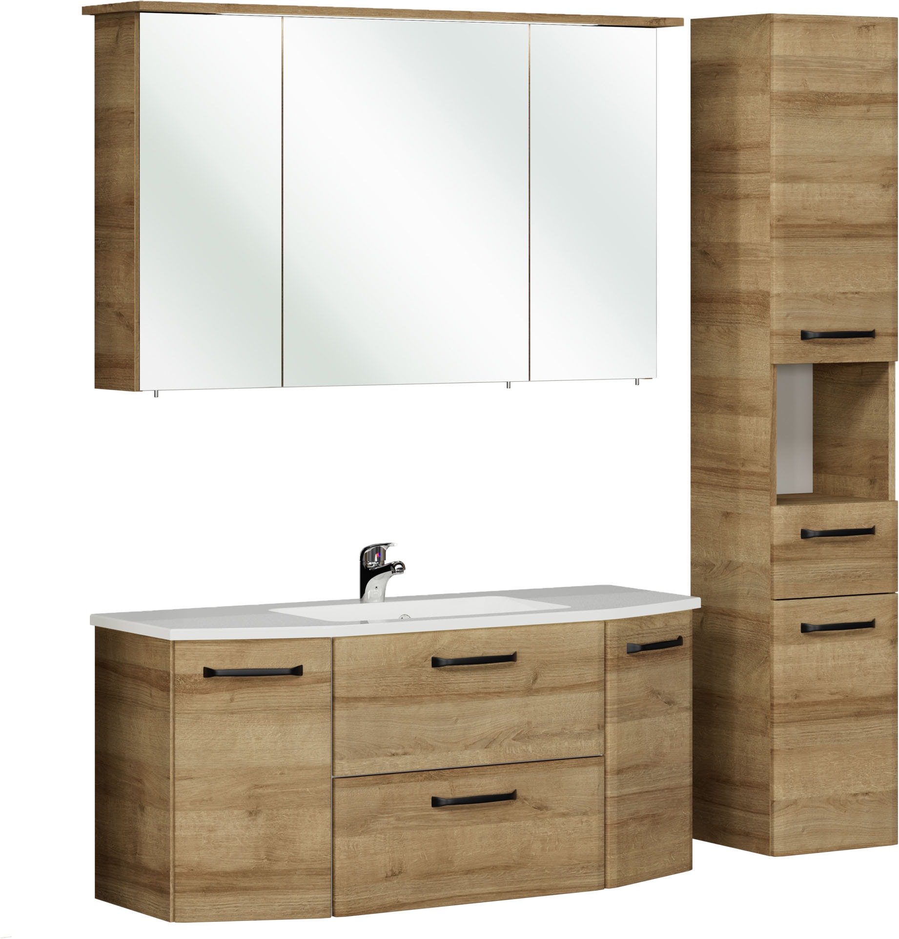 Saphir Badmöbel-Set "Quickset 318, mit Türdämpfer" 4 Stk. tlg.