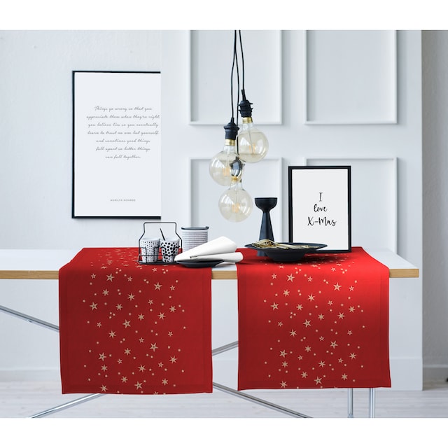 APELT Tischläufer »9600 CHRISTMAS ELEGANCE, Weihnachtsdeko, Weihnachten«, (1  St.), Lurex-Jacquardgewebe auf Rechnung | BAUR