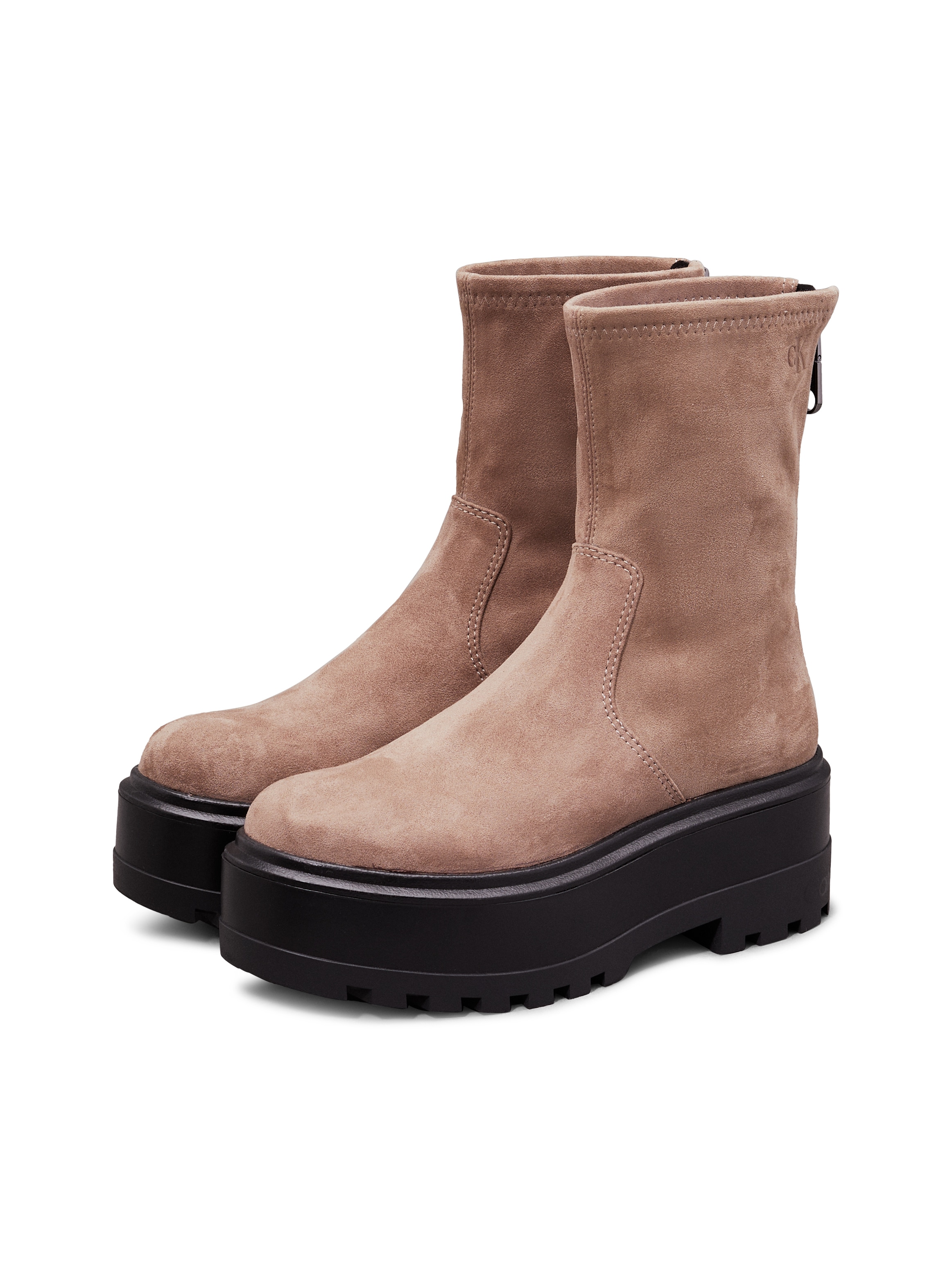 Stiefelette »FLATFORM ZIP MG SS«, Plateau, Herbstmode, Boots, mit praktischem...