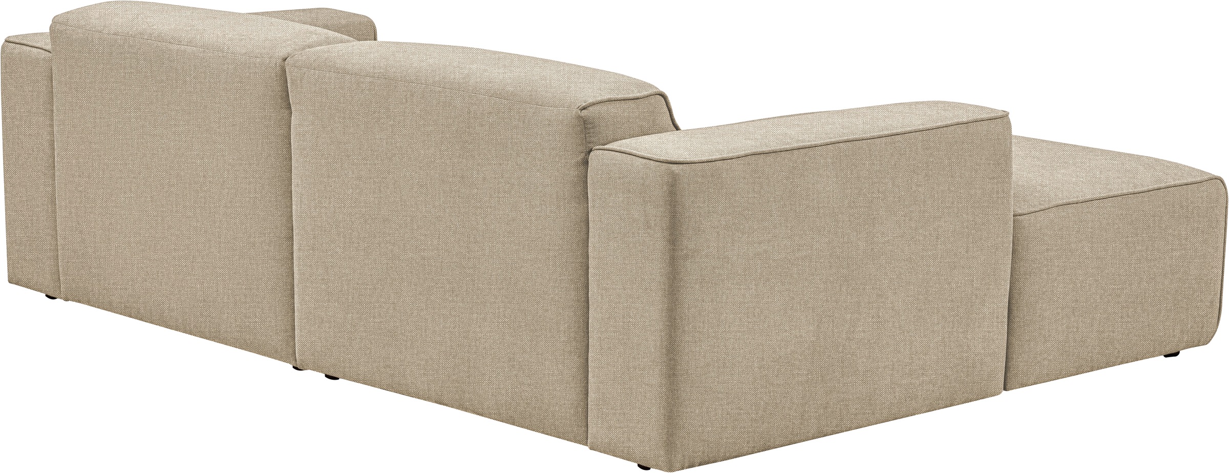 andas Ecksofa »Noord«, mit Kedernaht, Breite 234 cm, Cord, Struktur, Webstoff