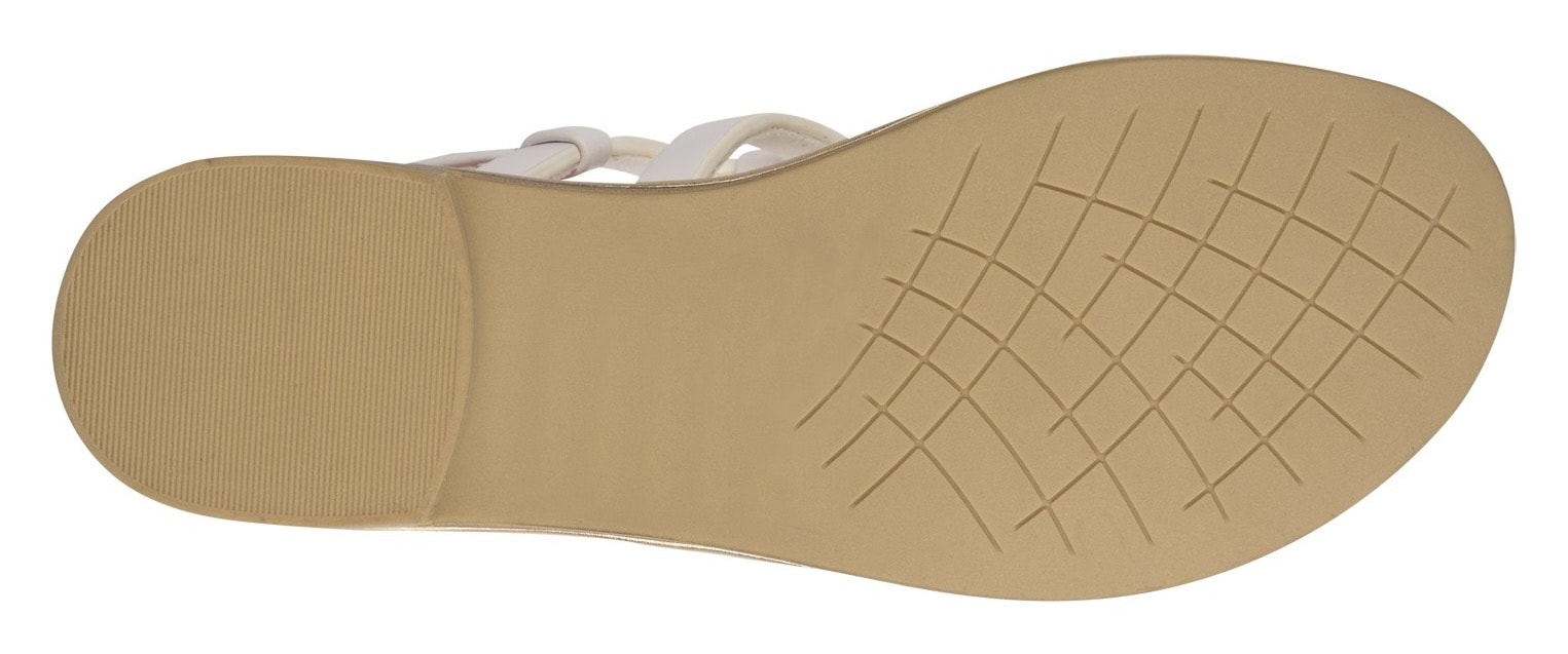 MARCO TOZZI Sandalette, Blockabsatz, Sommerschuh, Riemchensandale im Metallic-Look