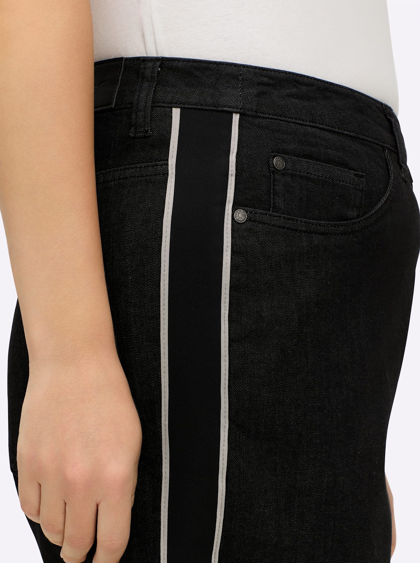 Sheego Anne Jeans Femme Noir Taille 56 6