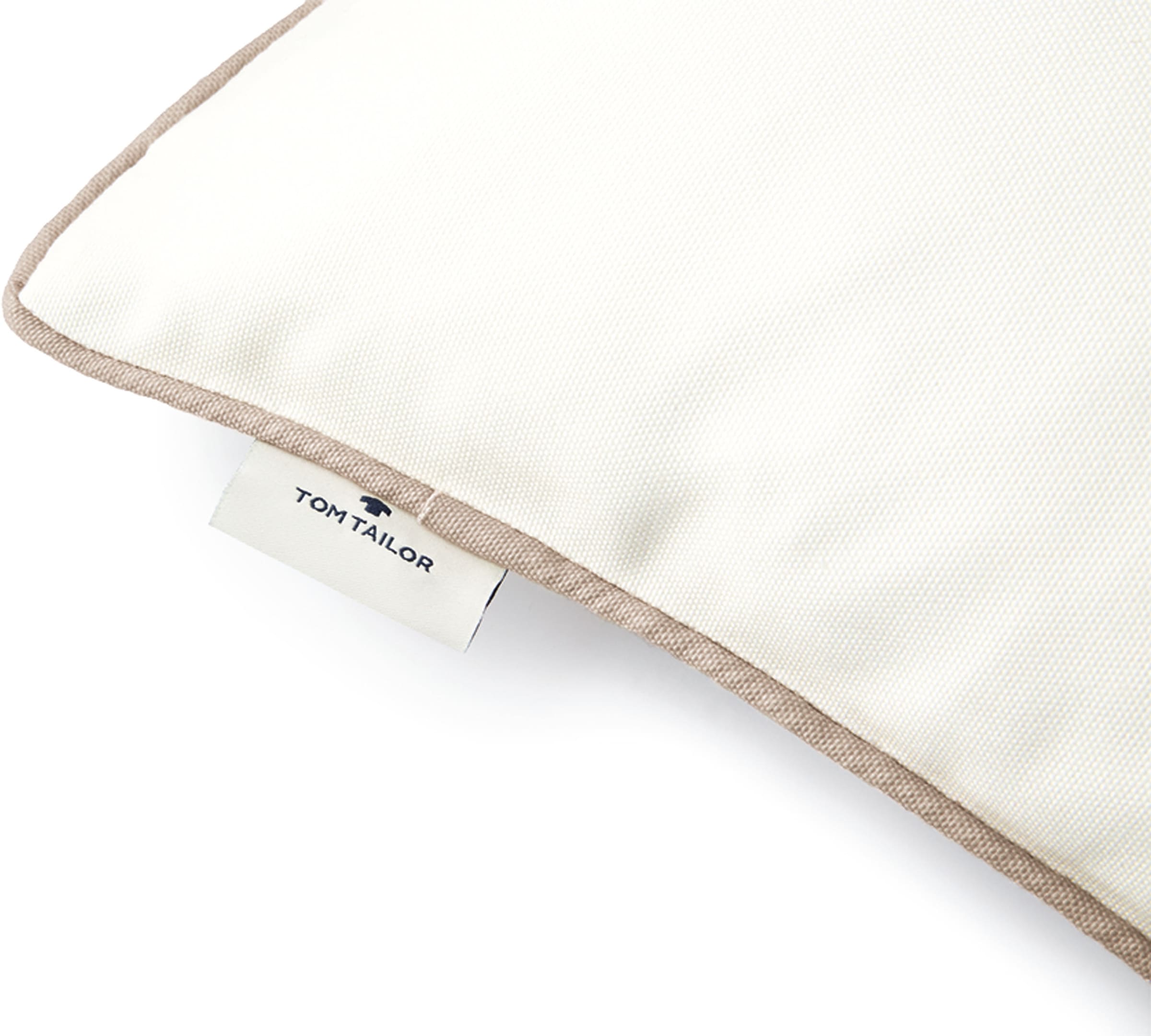 TOM TAILOR HOME Dekokissen »Dove Signature«, mit Paspel, Kissenhülle ohne Füllung, 1 Stück