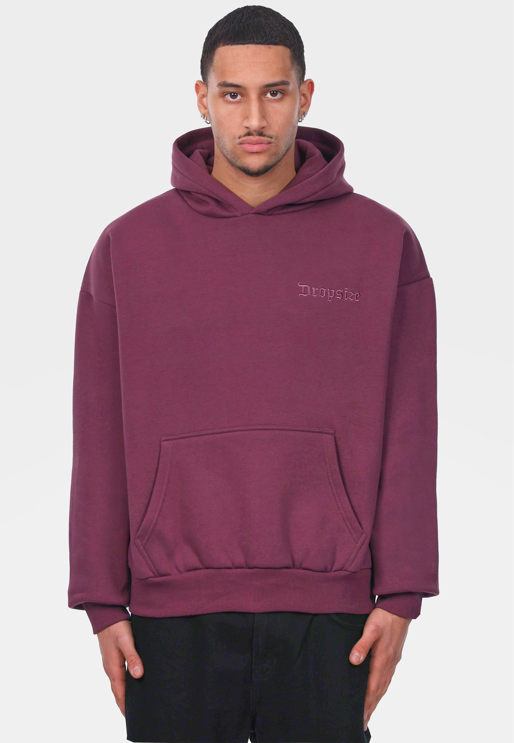 Dropsize Kapuzensweatshirt »Dropsize HEAVY OVERSIZE EMBO HOODIE«, (1 tlg.)