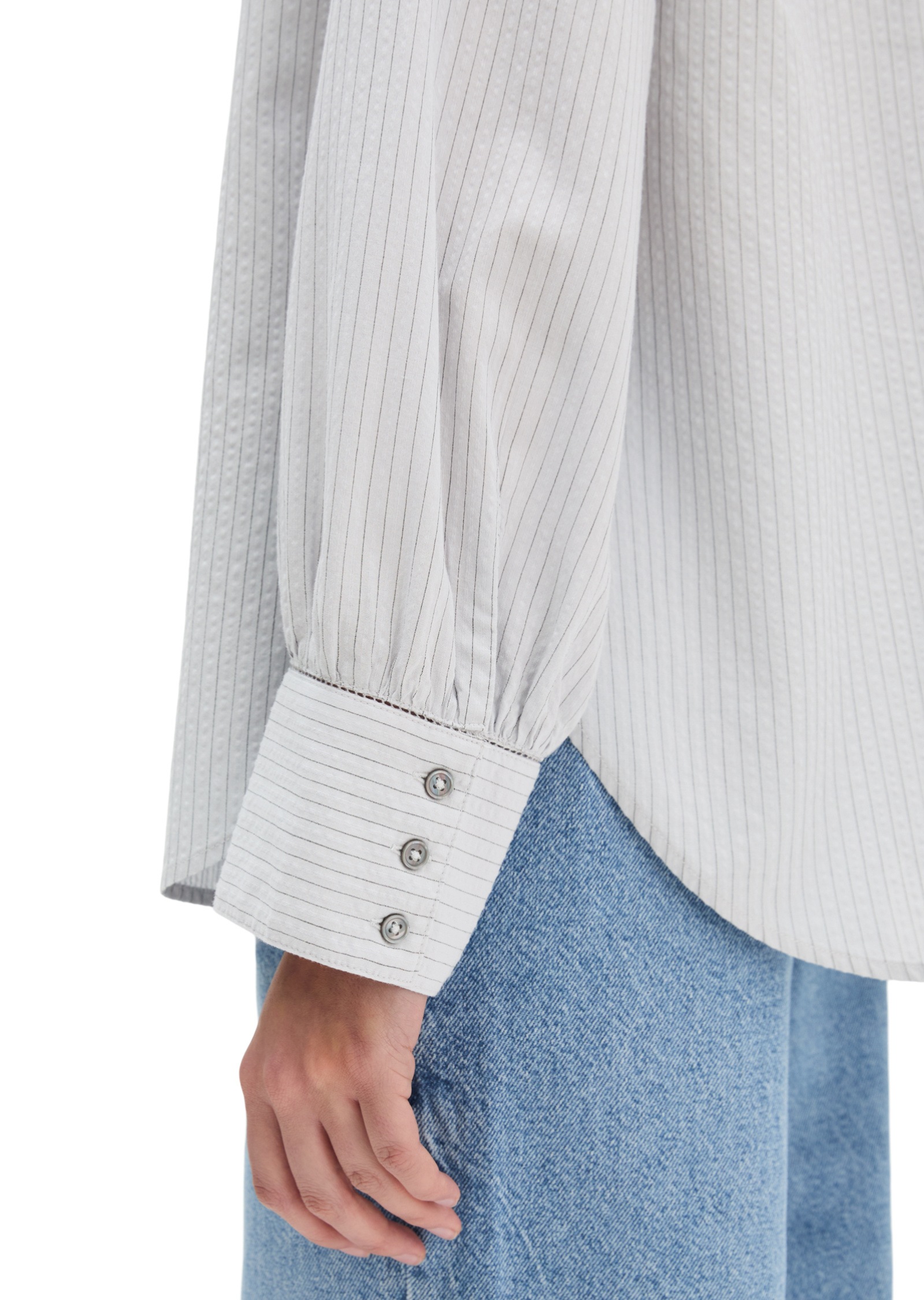 Marc O'Polo Langarmbluse »aus Organic-Cotton-Viskose-Mix«