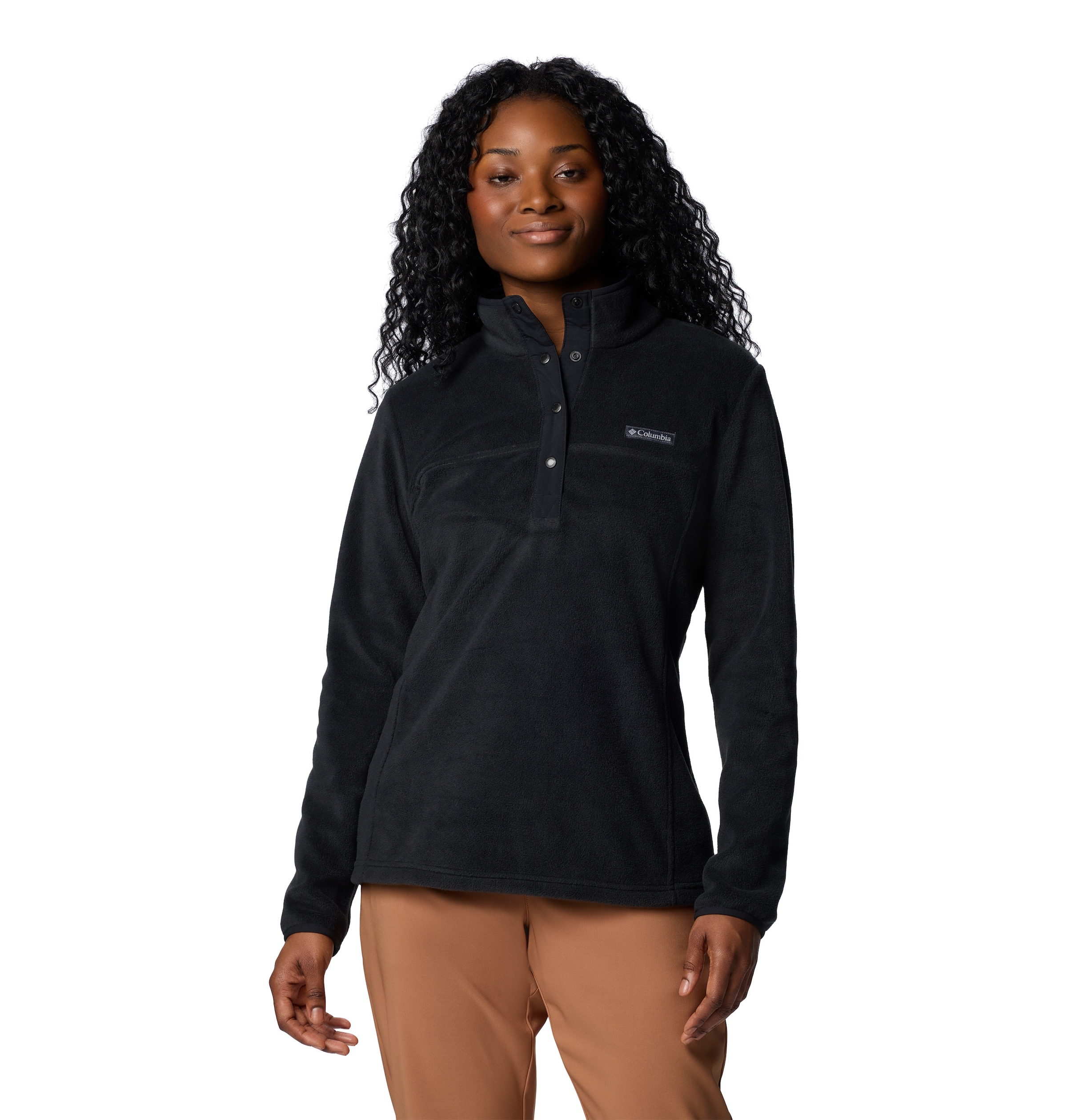 Columbia Fleecepullover "Benton Springs 1/2 Snap Pull Over II", mit halblangem Druckknopfverschluss, wasserabweisend, windabweisend