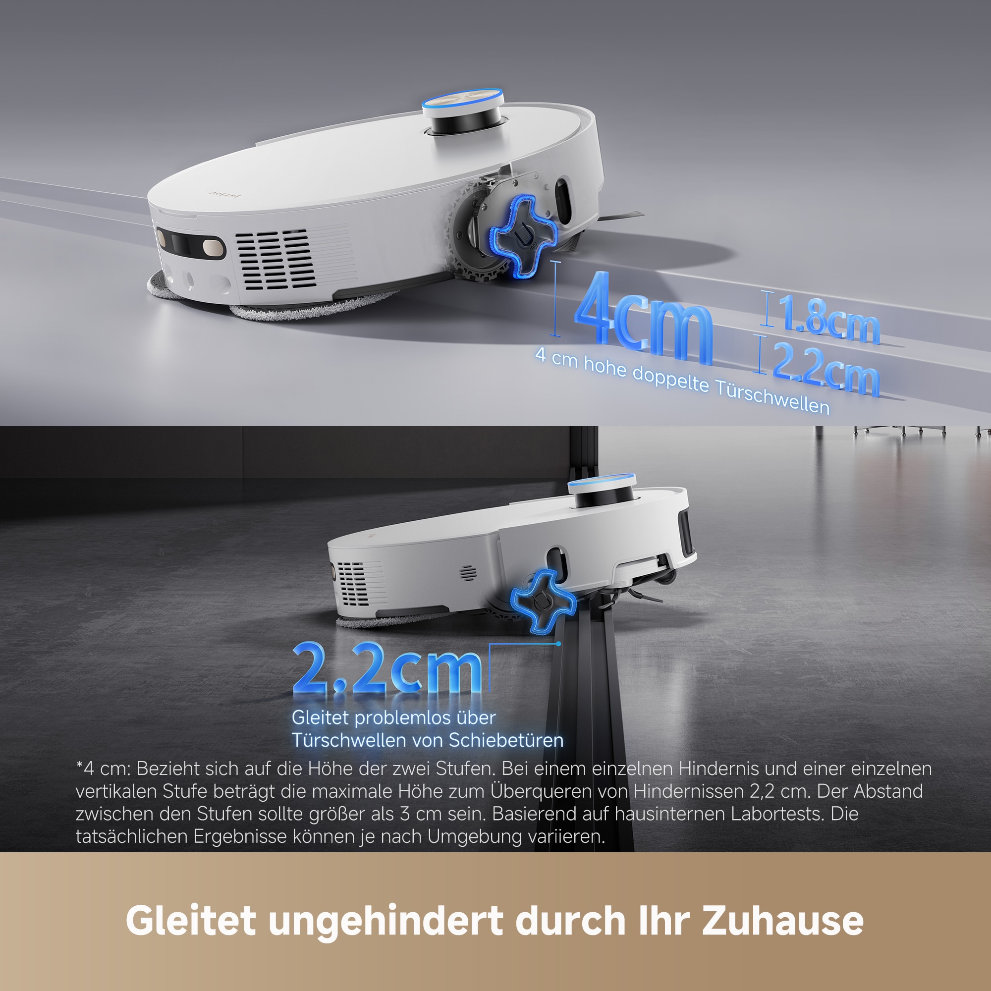Dreame Wischroboter »L50 Pro Ultra«, 19500Pa Saugkraft, Vollautomatische Basisstation, Reinigung bei 75° C