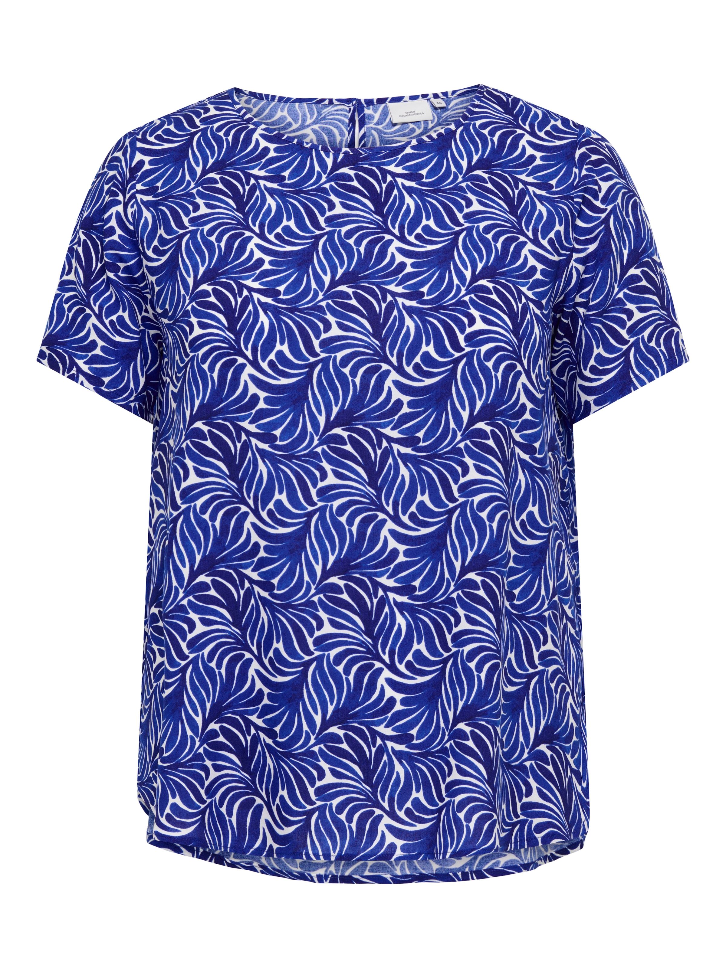 ONLY CARMAKOMA Shirtbluse »CARVICO LIFE S/S TOP VIS WVN« Viskose, regular fit