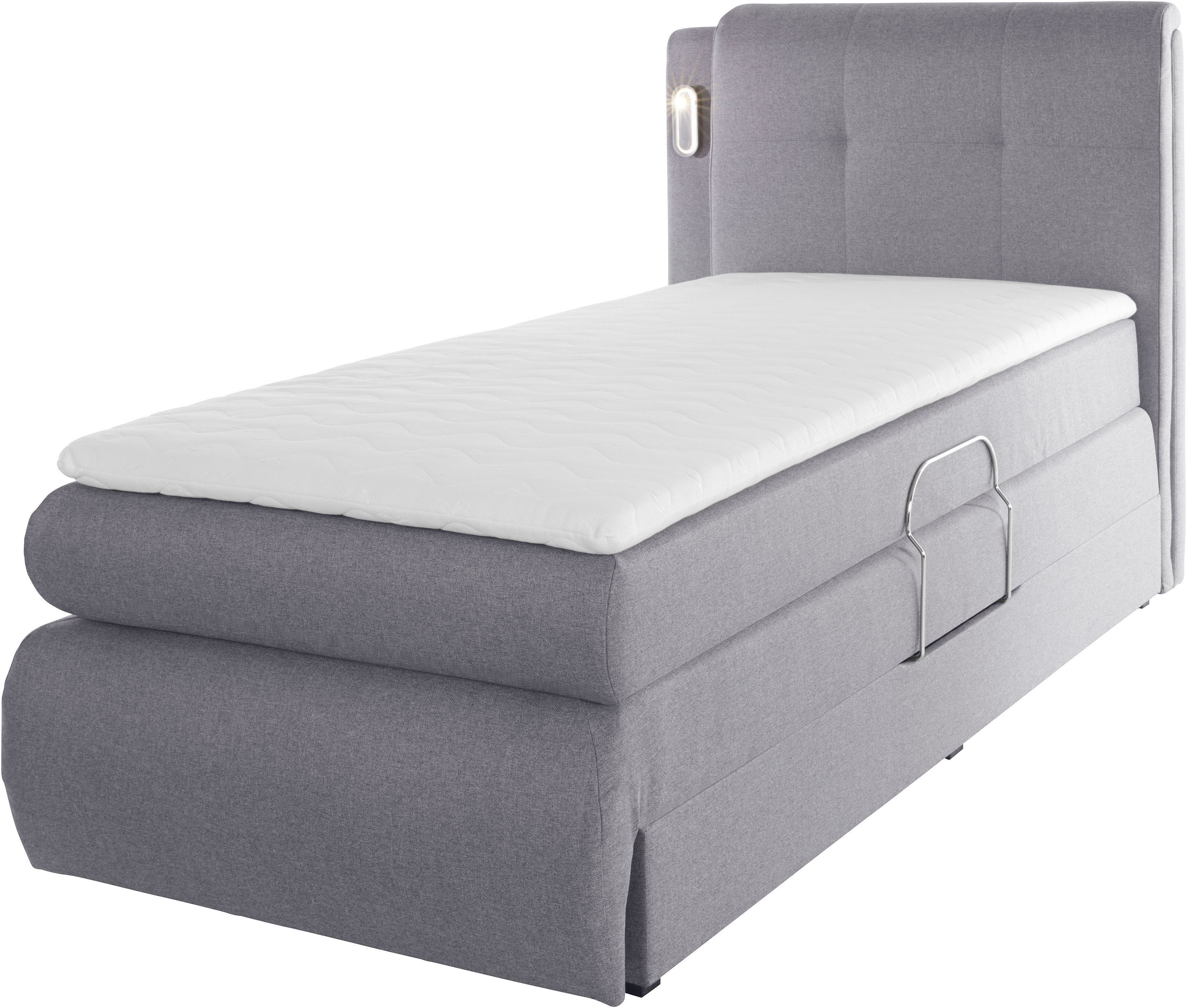 Thumbnail - COLLECTION AB Boxspringbett "Borna", inklusive Bettkasten, LED-Beleuchtung und Topper