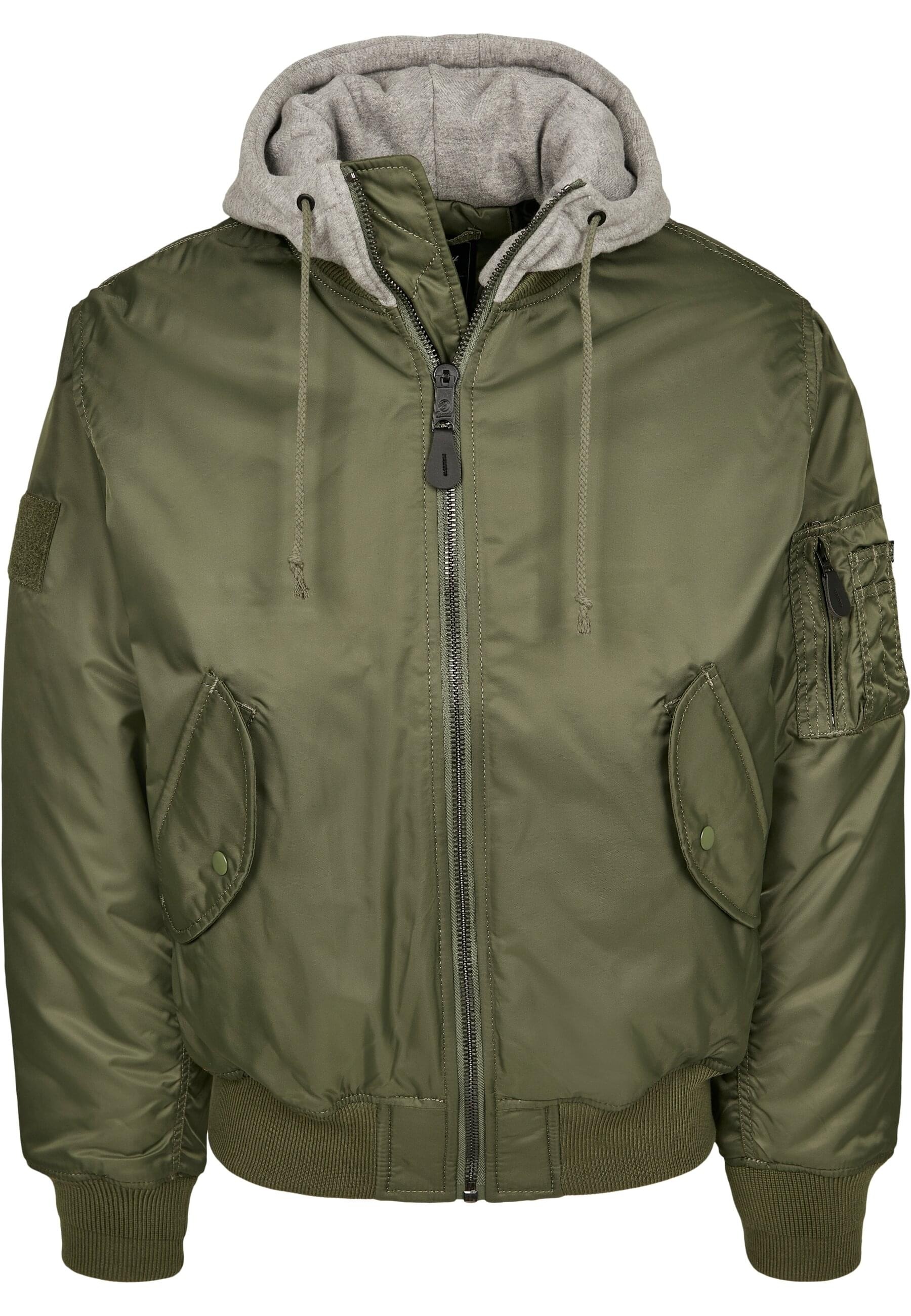 Brandit Anorak "Brandit Herren Hooded MA1 Bomber Jacket", (1 St.), mit Kapuze