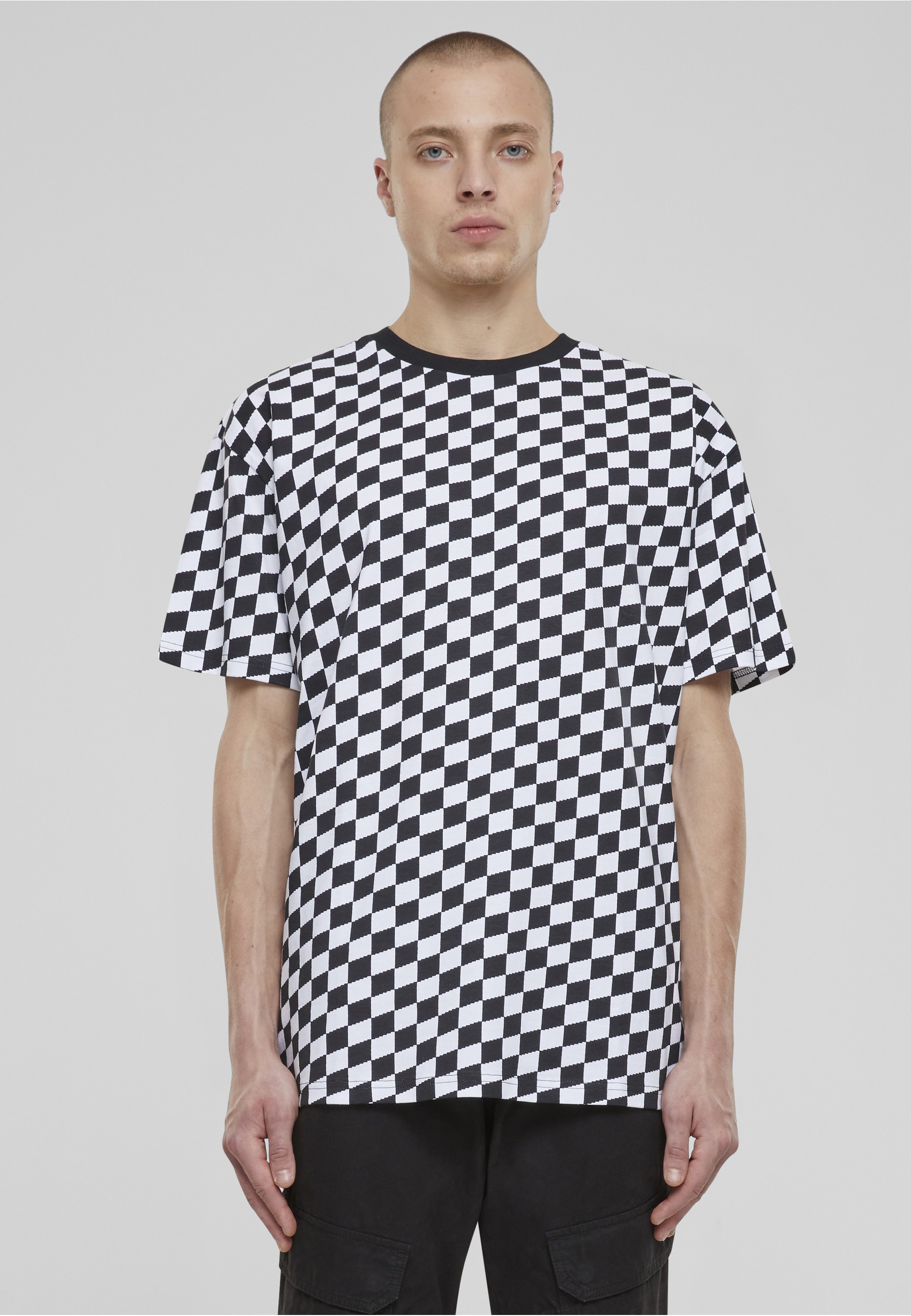 URBAN CLASSICS Langarmhemd »Urban Classics Herren Oversized Check Tee« 1 Stk.