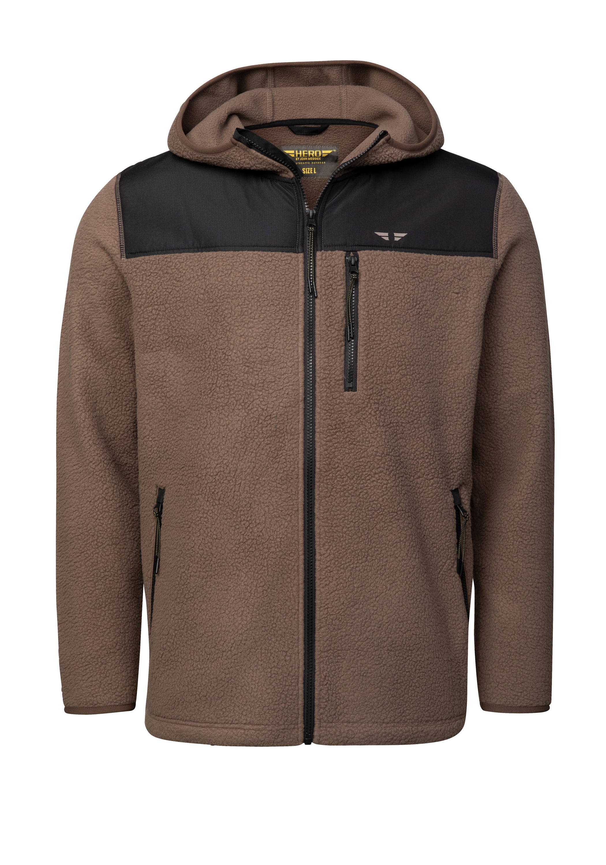 HERO by John Medoox Sweatjacke »JEAN Teddyfleecejacke Hoody« Teddyfleecejacke Hoody für Herren
